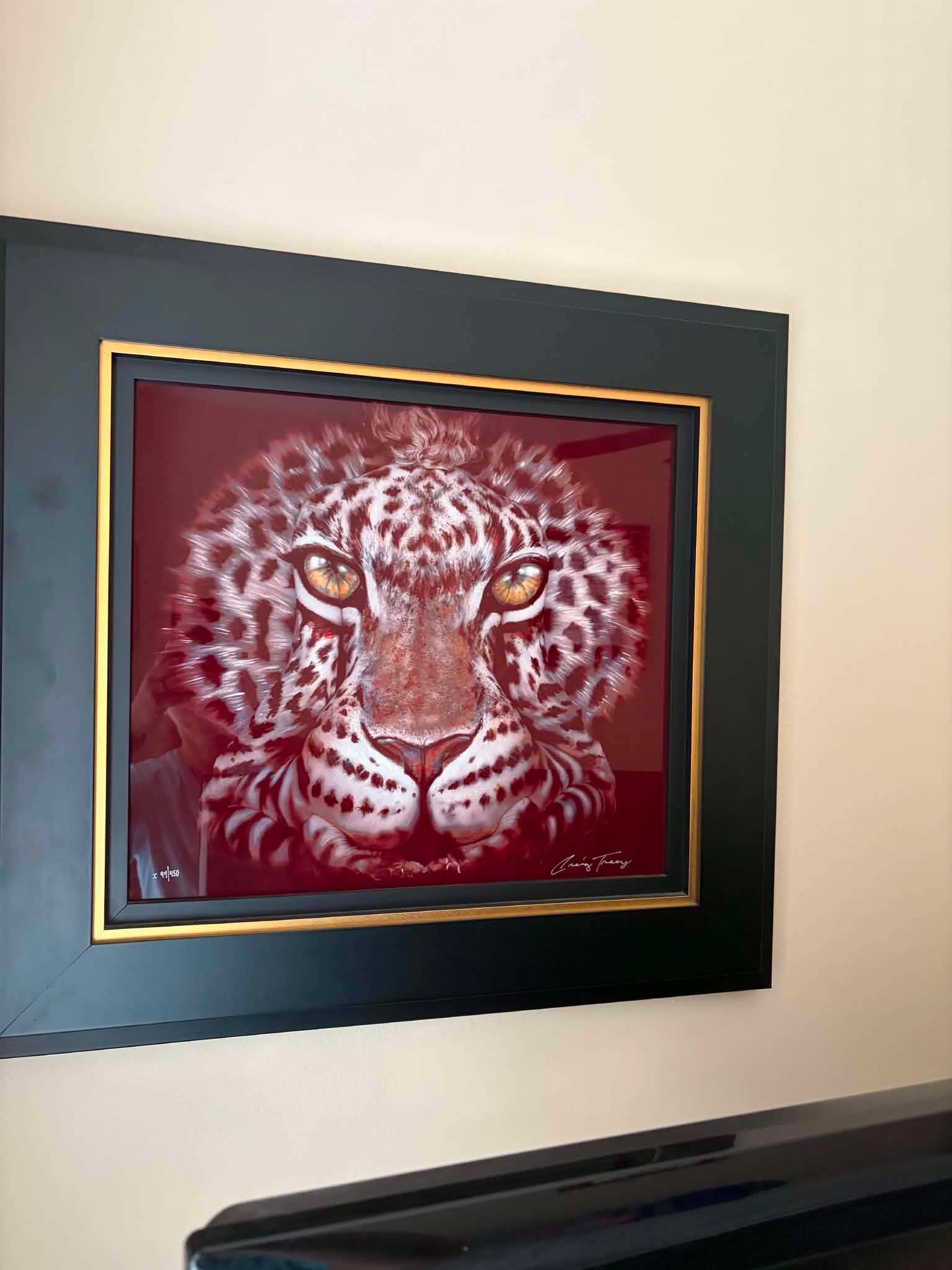 Craig Tracy Feral: Craig Tracy "Feral" 2017 15 7/8" x 18" image size Dye Sublimation on aluminum. Hand-signed in pigment by the artist. Gallery framed, Appraisal. CPV.