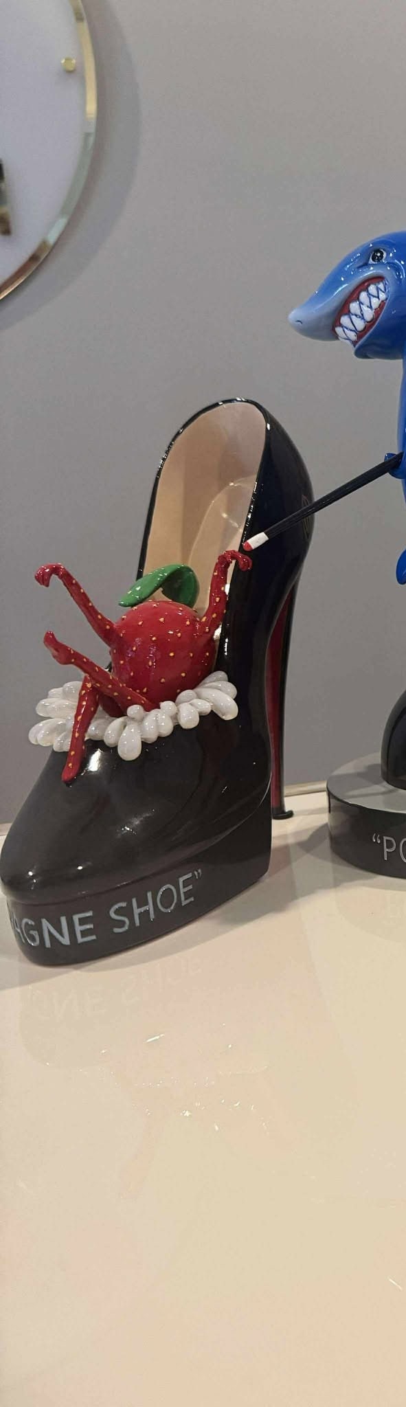 Michael Godard Champagne Shoe Sculpture (1 of 1)