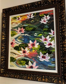 Alezandre Renoir Lillies in a Pond