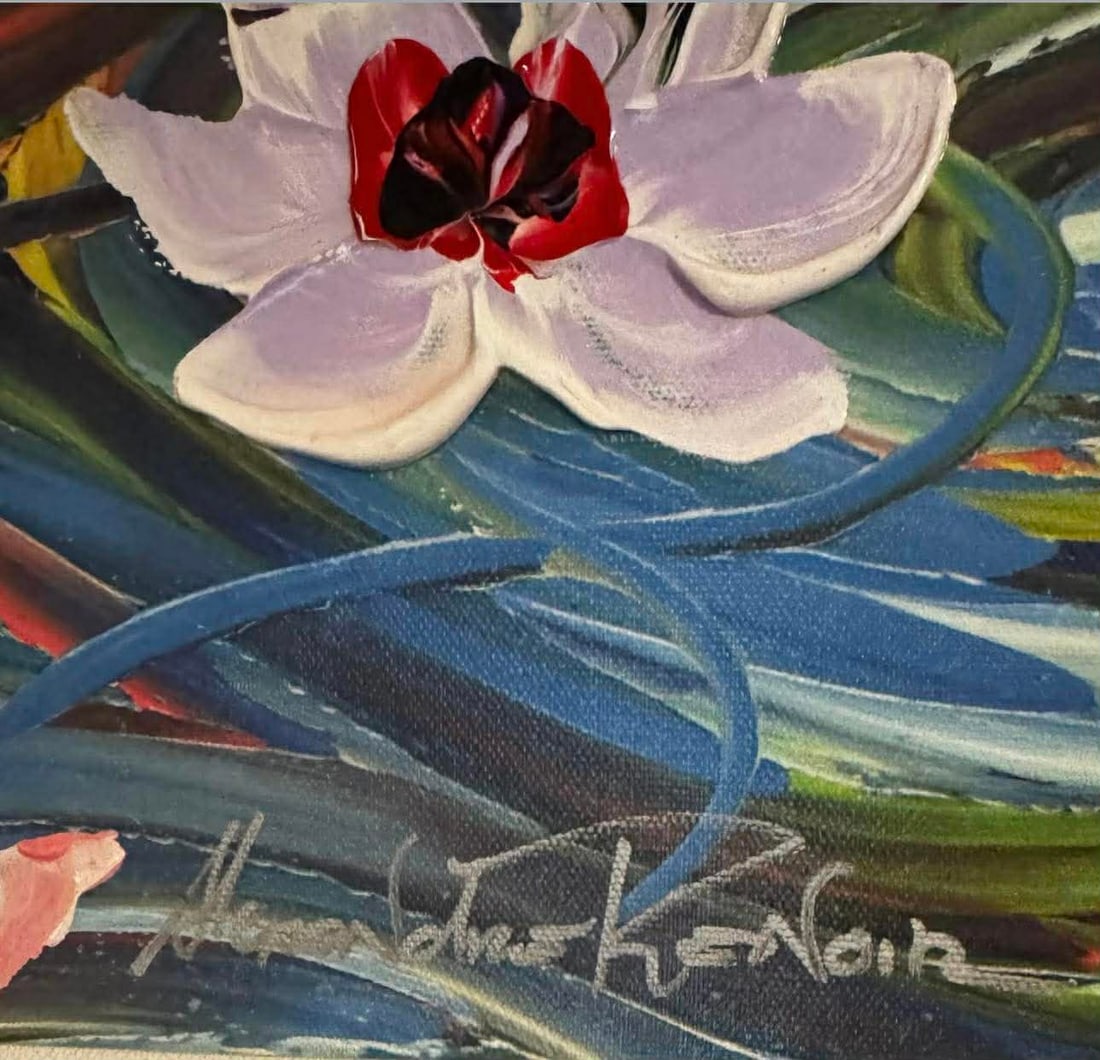 Alezandre Renoir Lillies in a Pond - 2