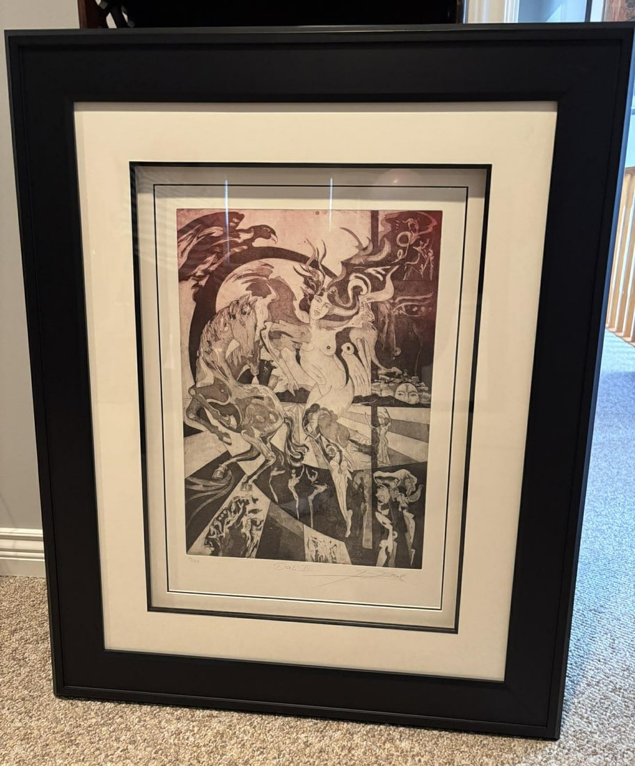 Alfred Gockel Dali IV: Alfred Gockel, Pali IV 19 1/4" x 13 1/2" image size. Signed in pencil lower right and numbered. Gallery Framed. Appraisal. GU.