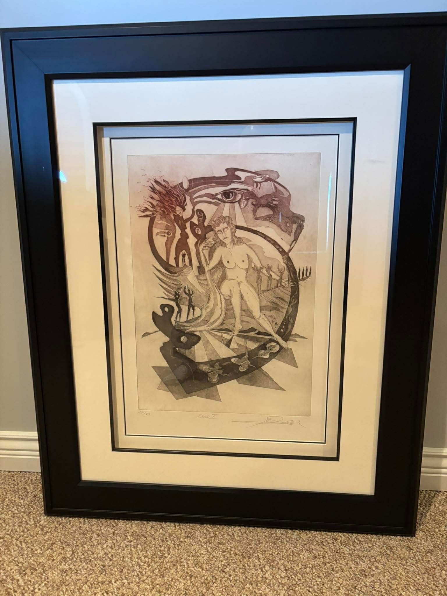 Alfred Gockel Dali II: Alfred Gockel "Dali II" 2011 19 1/2" x 13 5/8" image size etching with aquatint on wove paper. Signed in pencil. Lower right and numbered. Appraisal. GU