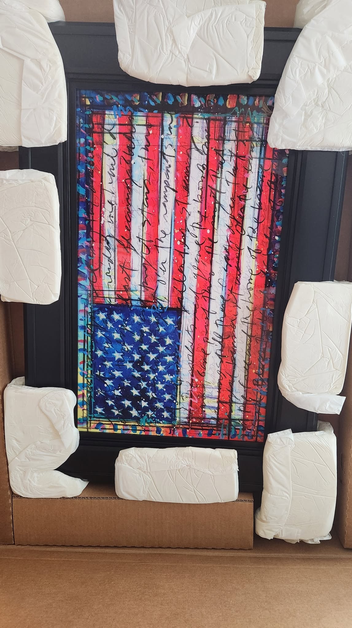 Tim Yanke Yanke Doodle II: Tim Yankee "Yankee Doodle II" 16" x 27" image size. Augmented realty ended digital multiple on aluminim through dye sublimation. Hand signed in pigment by artist. Gallery Framed. COA KN