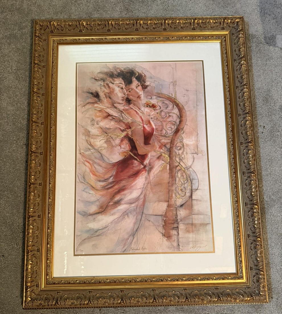 Gary Benfield Enchanted Nights: Gary Benfield "Enchanted Night" Original Serigraph. COA MS