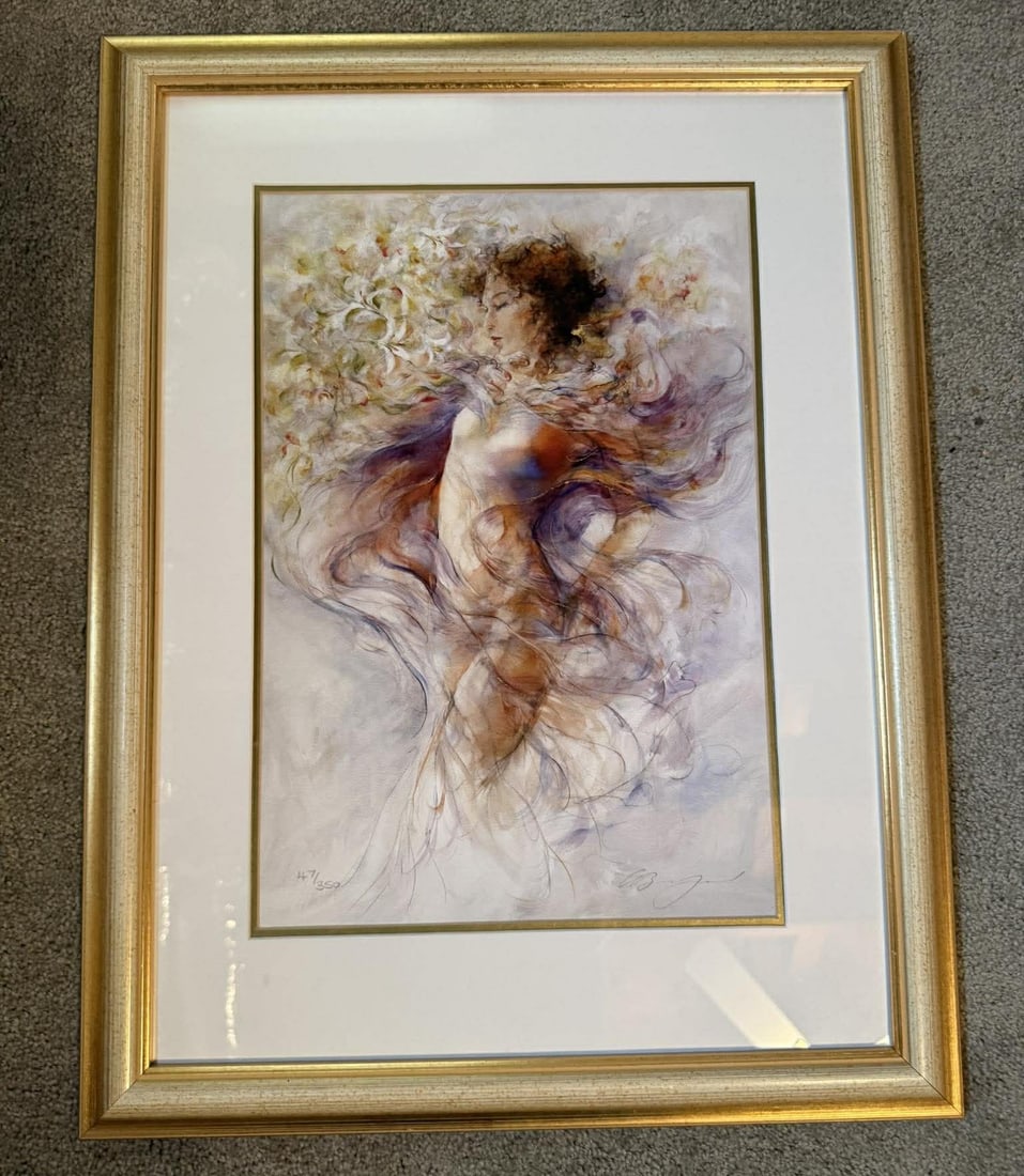 Gary Benfield Charmed: Gary Benfield "Charmed" Hand leafed giclee. COA. MS