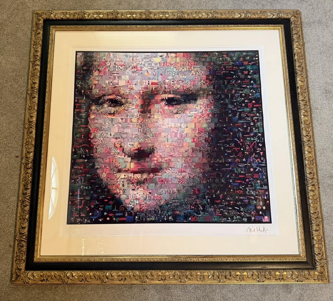Neil Farkas Mona Lisa: Neil J Farkas "Mona Lisa" 2005 26 1/4" x 24" image size seriolithograph in color on paper signed in the plate gallery framed COA