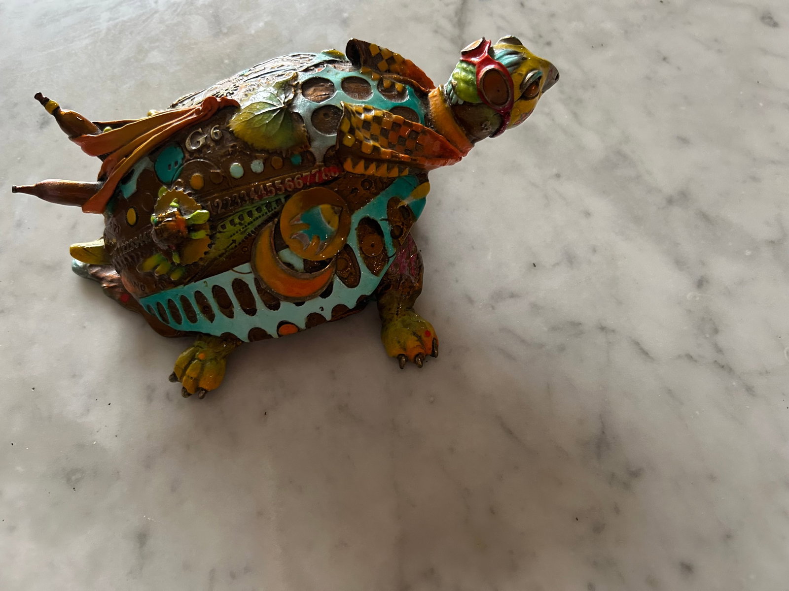 Nano Lopez Tracy (the fast) (small): Nano Lopez "Tracy (The fast) (Small)" 3 1/2" x 8" x 5 1/2" . Bronze sculpture with hand applied patina. Signature stamped. COA. Appraisal. PM