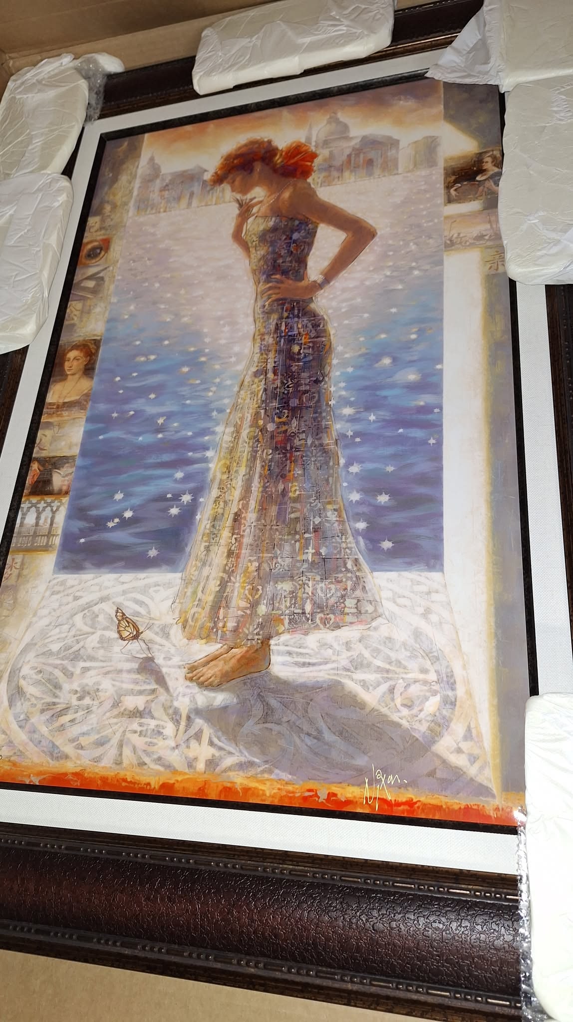 Peter Nixon Contra-Jour in Pearls: Peter Nixon "Contra-Jour in Pearls" 2019 32" x 20" image size Dye sublimation on aluminum. Hand-signed in ink by the artist. Gallery framed, COA, Appraisal. KL