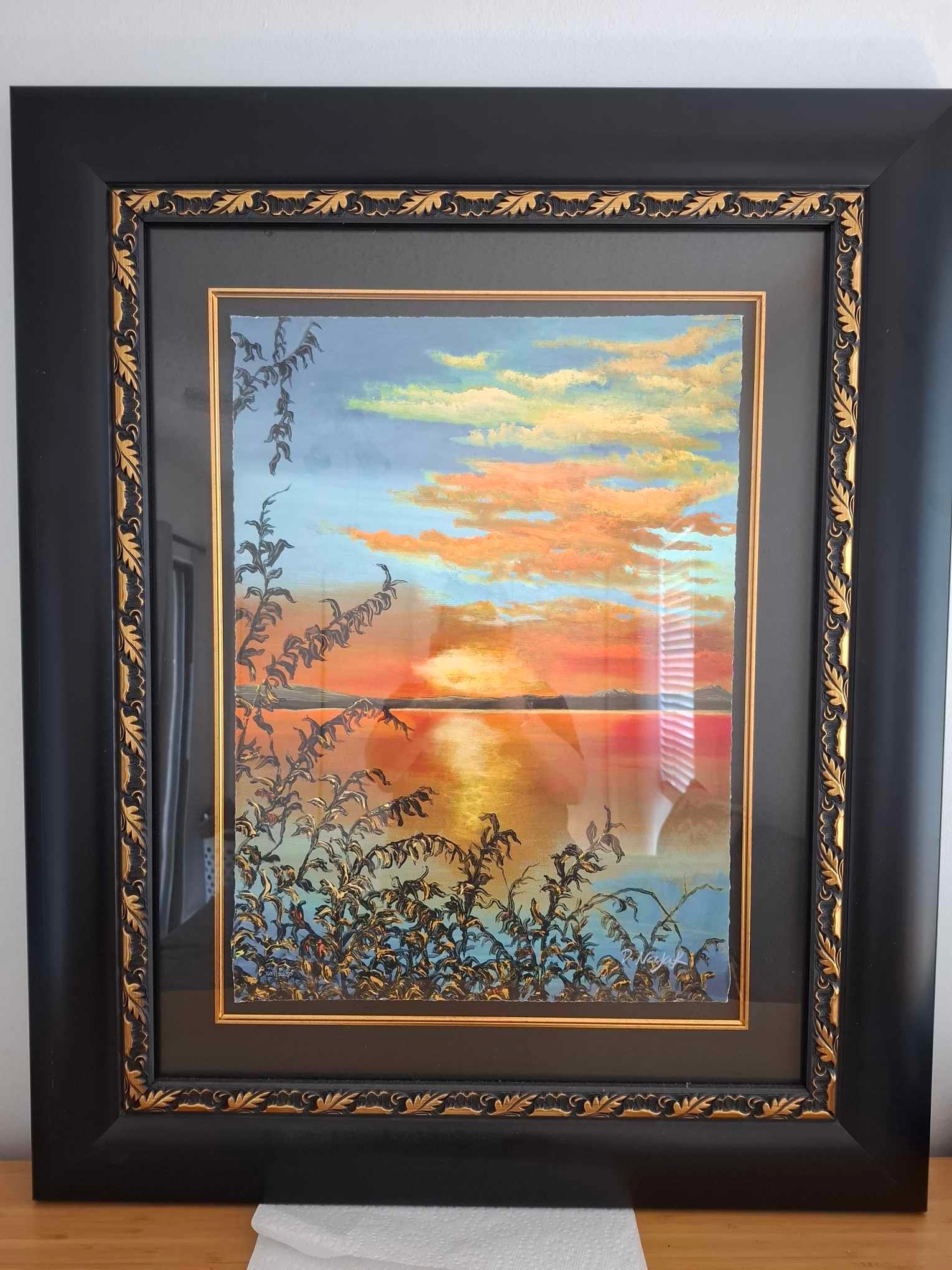 David Najar Open Horizon: David Najar "Open Horizon" 2018 21" x 15 1/8" image size Giclee in color on paper. Hand-signed in pencil lower right by the artist. Gallery framed, COA, Appraisal. NA