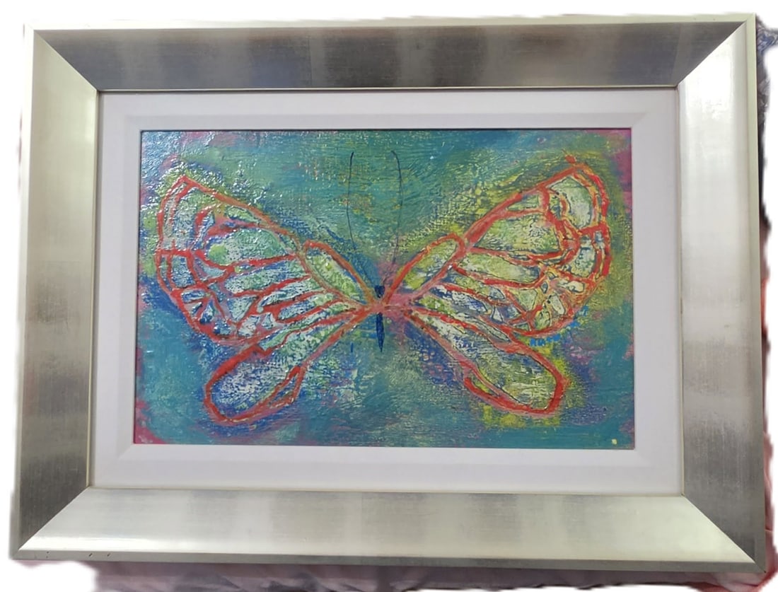 Autumn De Forest Tiny Butterfly Wings (encaustic Dapple) - 2