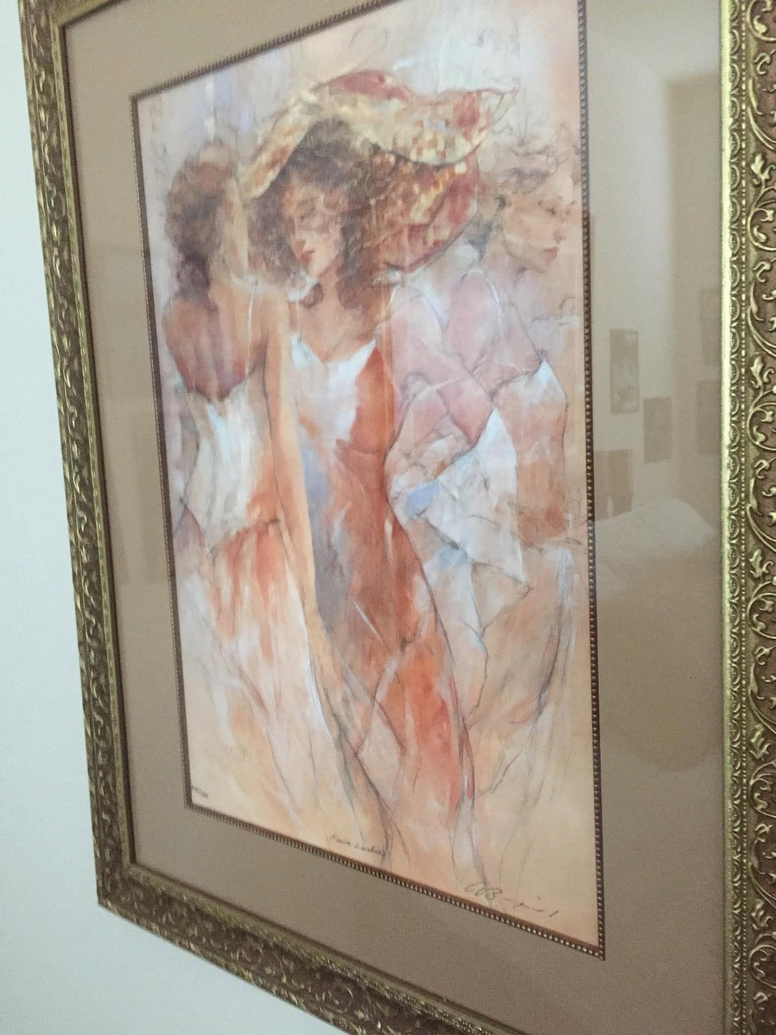 Gary Benfield Fair Ladies: Gary Benfield "Fair Ladies" 2004 25 1/2" x 17" image size Seriolithograph in color on paper. Signed in gold ink lower right and numbered. Gallery framed, COA. BG