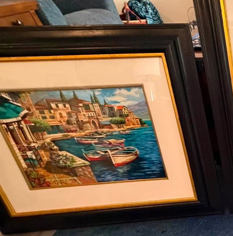 Anatoly Metlan Bay Cape II: Anatoly Metlan "Bay Cape II" 2006 12" x 16 1/2" image size serigraph in color on wove paper. Signed in ink lower left. Gallery framed, COA, BG