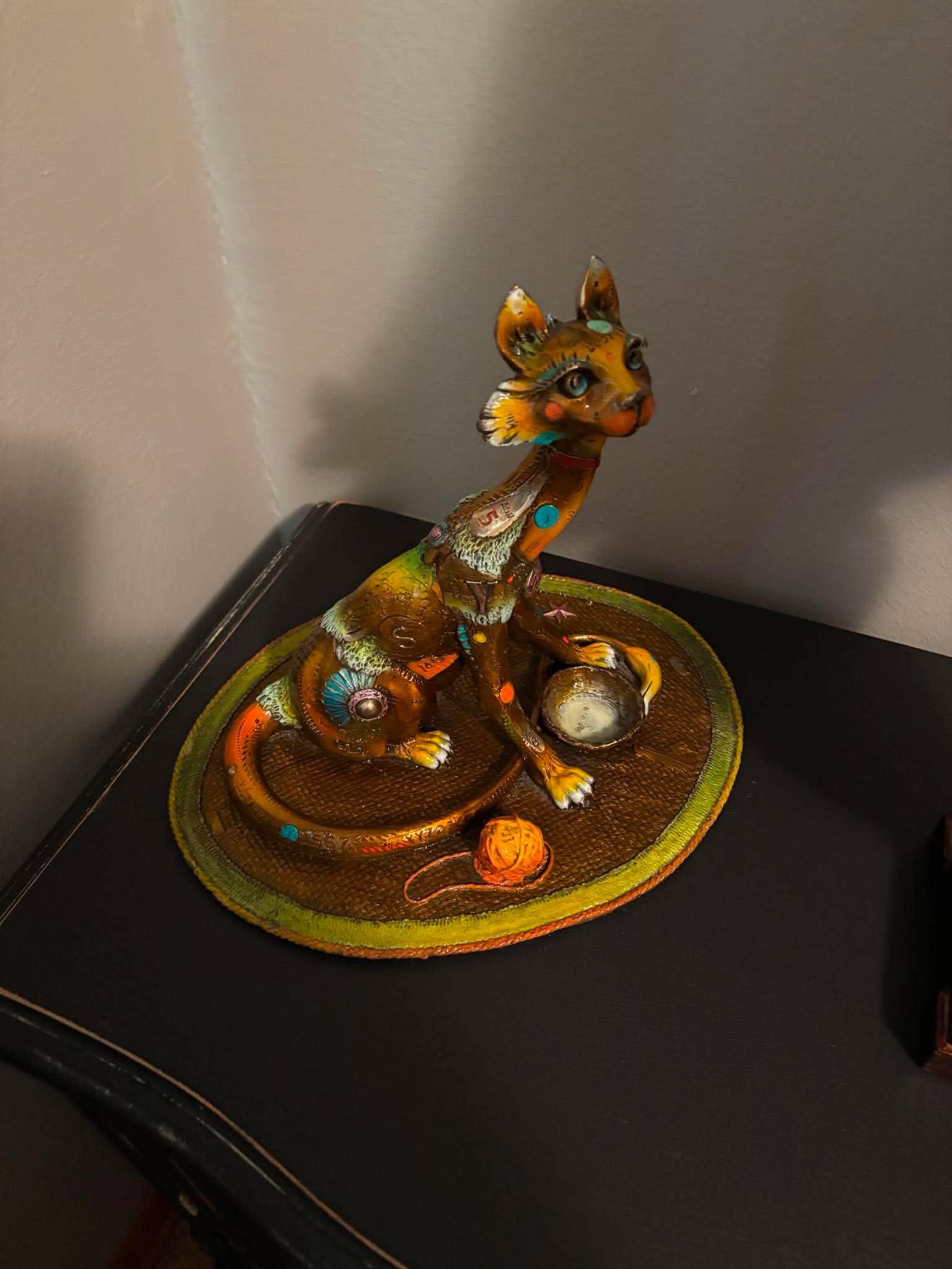 Nano Lopez Lucy: Nano Lopez "Lucy" 2010 10 1/2" x 12" x 10" Bronze sculpture with hand-applied patina. Signature stamped Coa, appraisal JLT