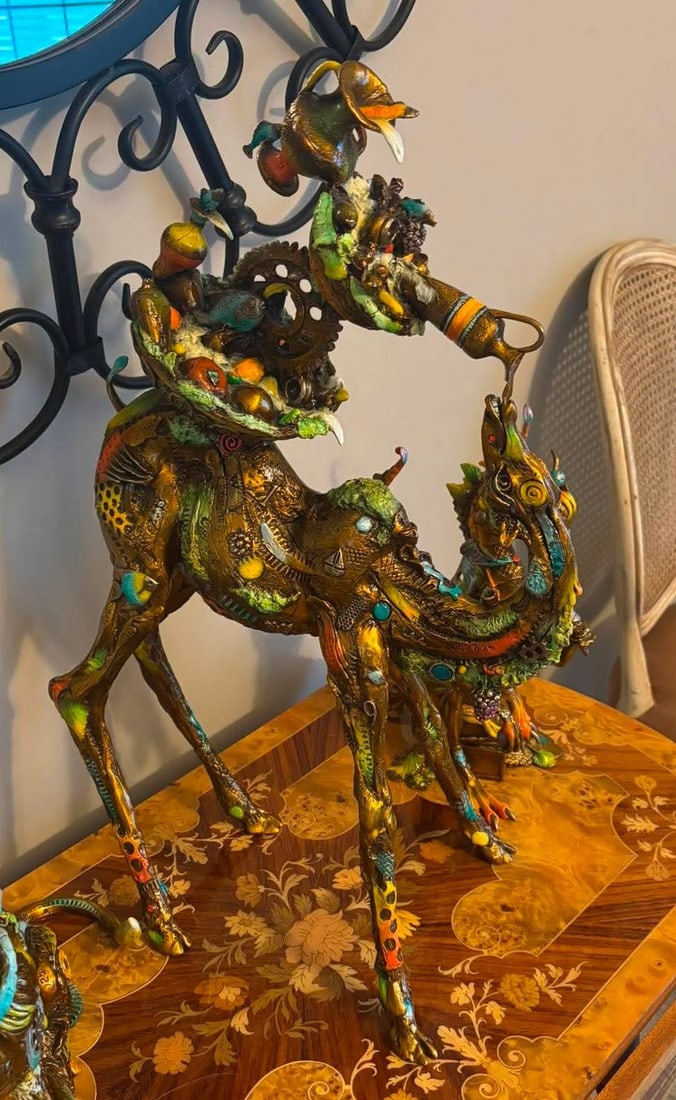 Nano Lopez Philip: Nano Lopez "Phillip III jr" 23" x 12 1/4" x 5" Bronze sculpture with hand applied patina. Signature stamped, no paperwork JLT