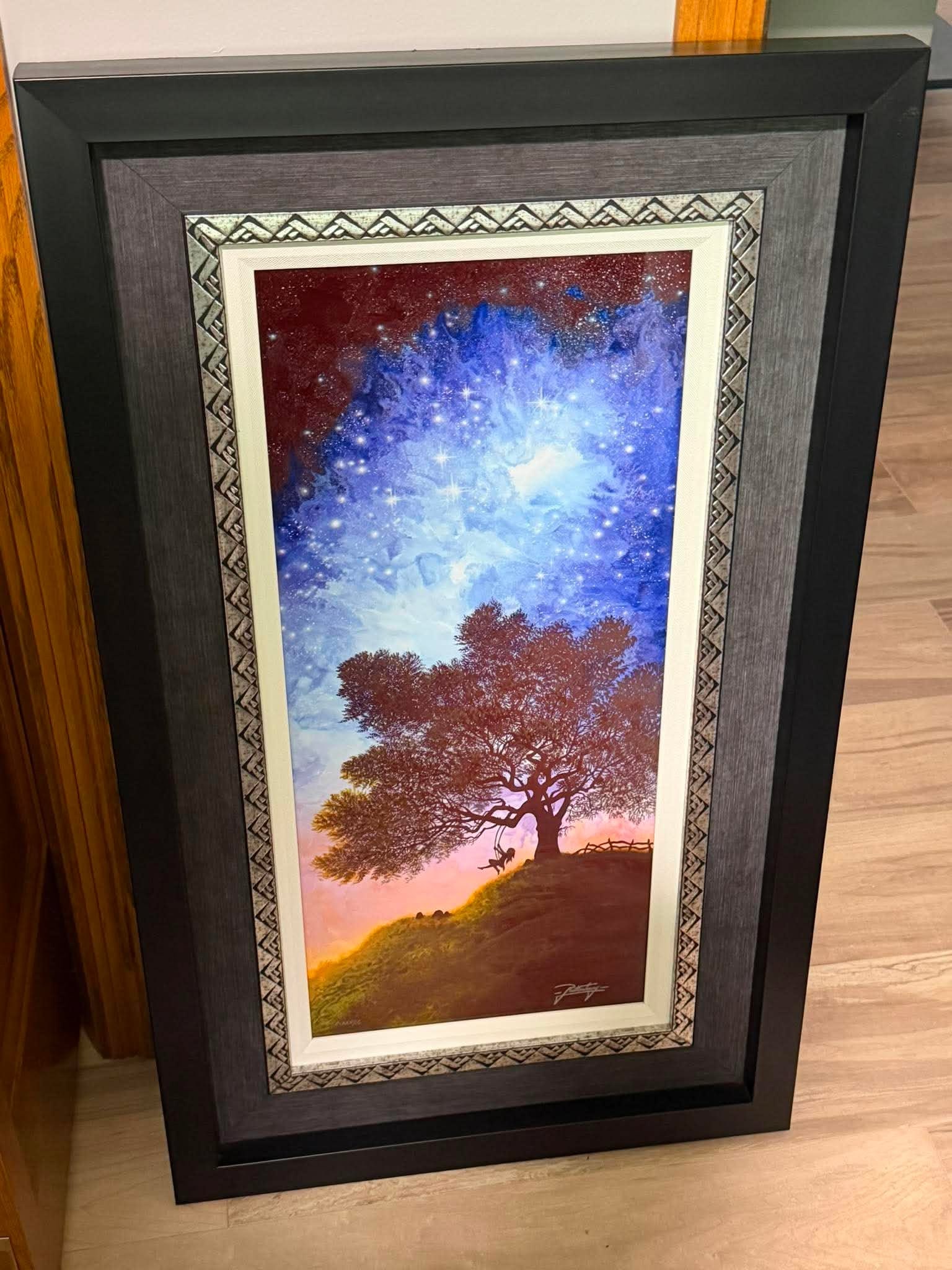 Jon Rattenbury Twilight Dreamer: Jon Rattenbury "Twilight Dreamer" 2021 27" x 12" image size Digital multiple on aluminum through dye sublimation. Hand-signed by the artist. Gallery framed, CAO, DKP