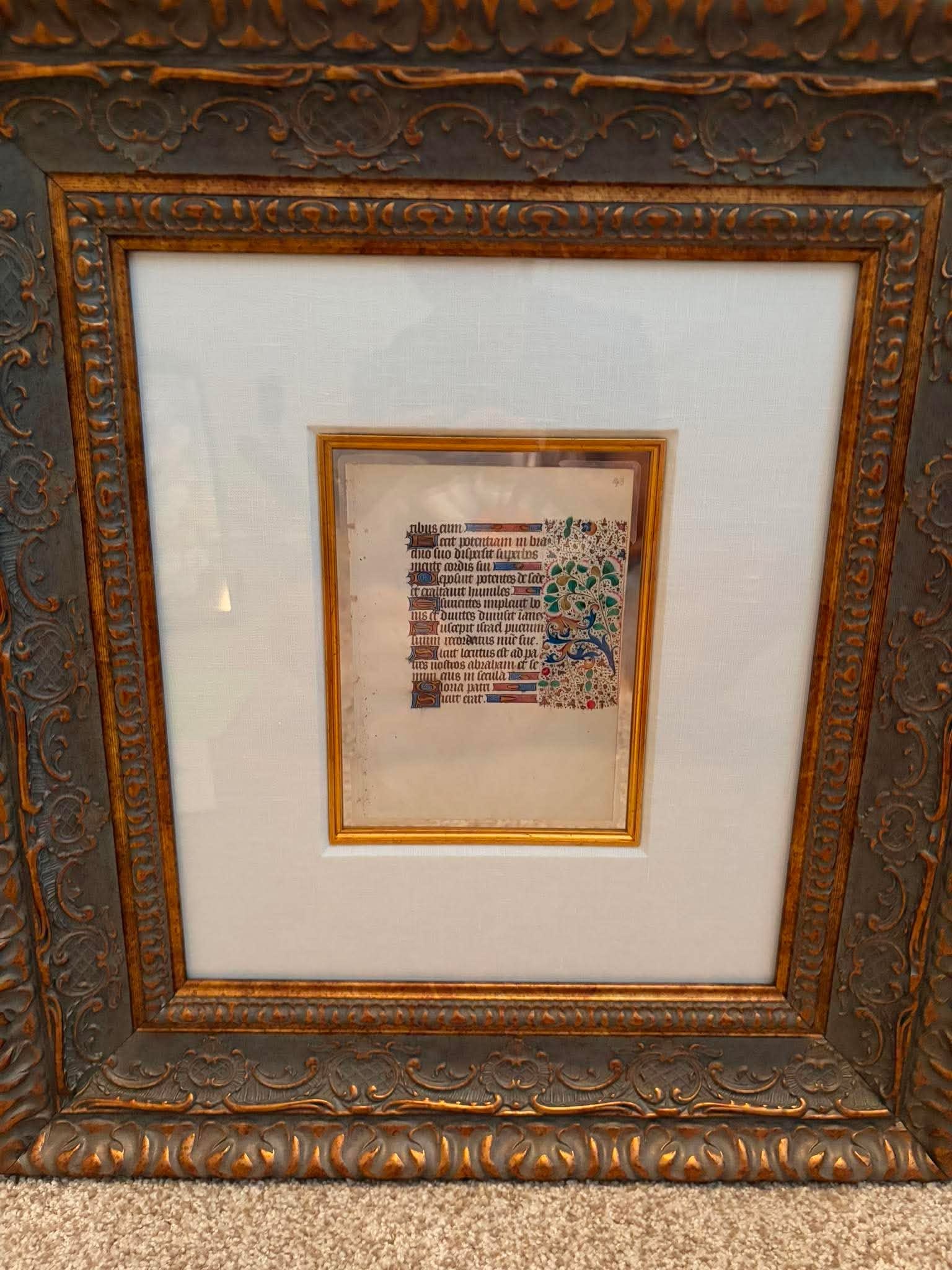 Manuscript Leaf from a Boof of Hours (1 of 3)