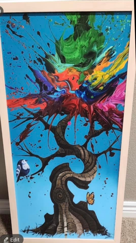 Kre8 Compelled by Individualism: Kre8 "Compelled by Individualism" 2020 31 3/4"x 15 7/8" image size Giclee in color with hand-embellishment on canvas. Hand-signed in pigment by the artist. LE COA
