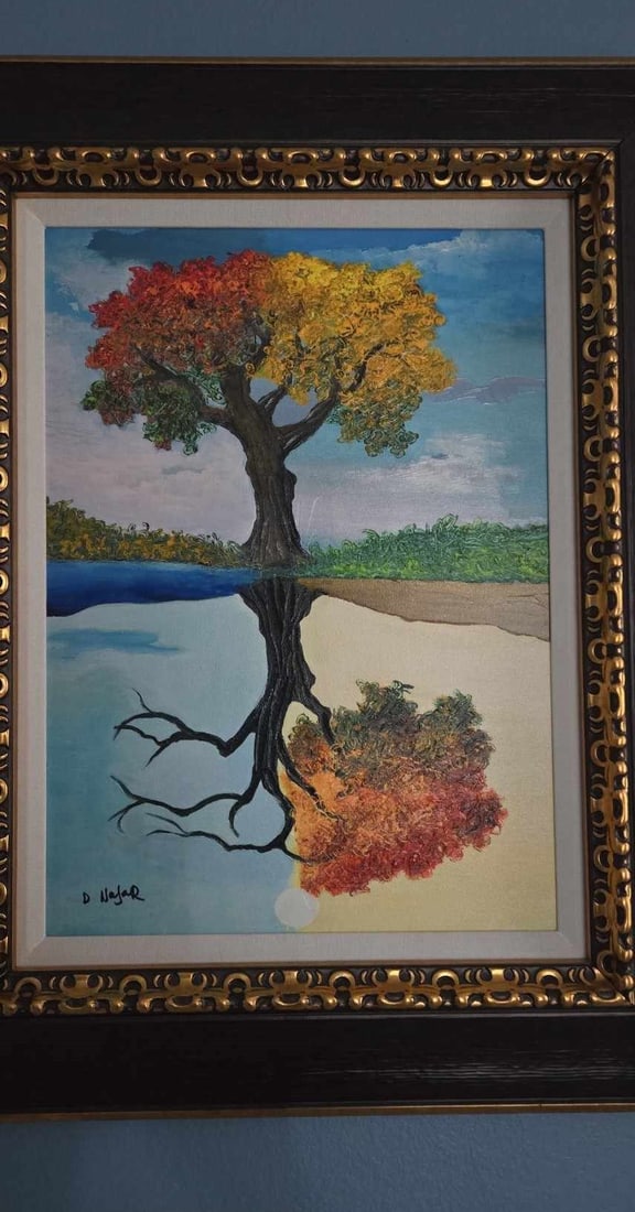 David Najar It Takes Time: David Najar "It Takes Time" 2017 20 3/4" x15" image size Giclee in color with hand-embellishment on canvas. Hand-signed in pigment lower left by the artist. Gallery framed, COA, Appraisal.