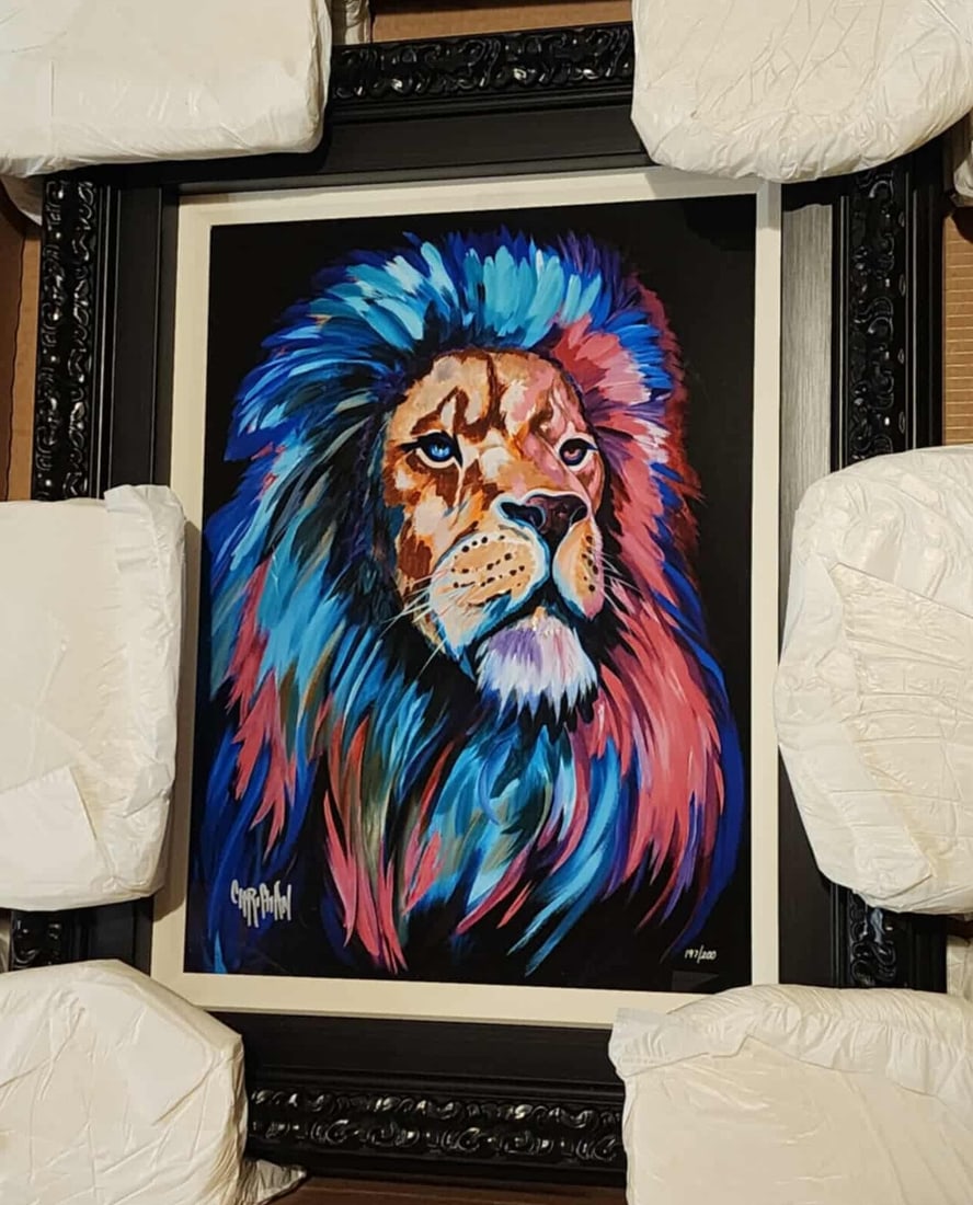 Christian Masot Ascension: Christian Masot "Ascension" 2023 20" x 15" image size dye sublimation on aluminum. Hand-signed by the artist. Gallery framed, COA