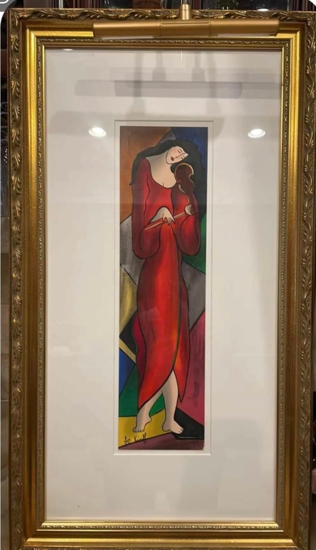 Linda Lekinff: Linda LeKinff 2001 19" x 5 1/4" image Serigraph in color on wove paper Signed in ink, numbered Gallery matted and framed LE COA