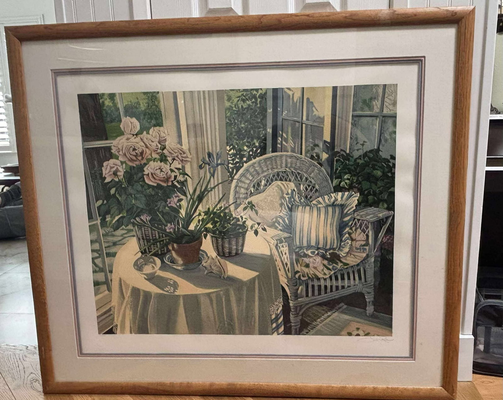 Susan Rios My corner: Susan Rios "My Corner" 1987 serigraph