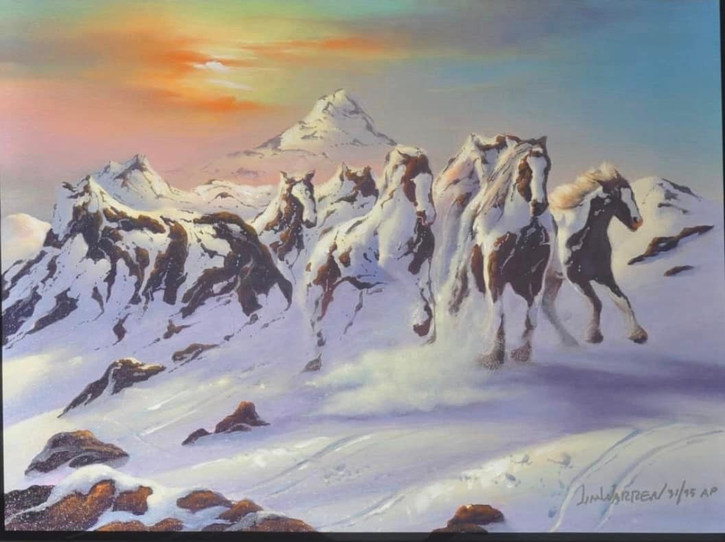 Horses in the Snow - 2