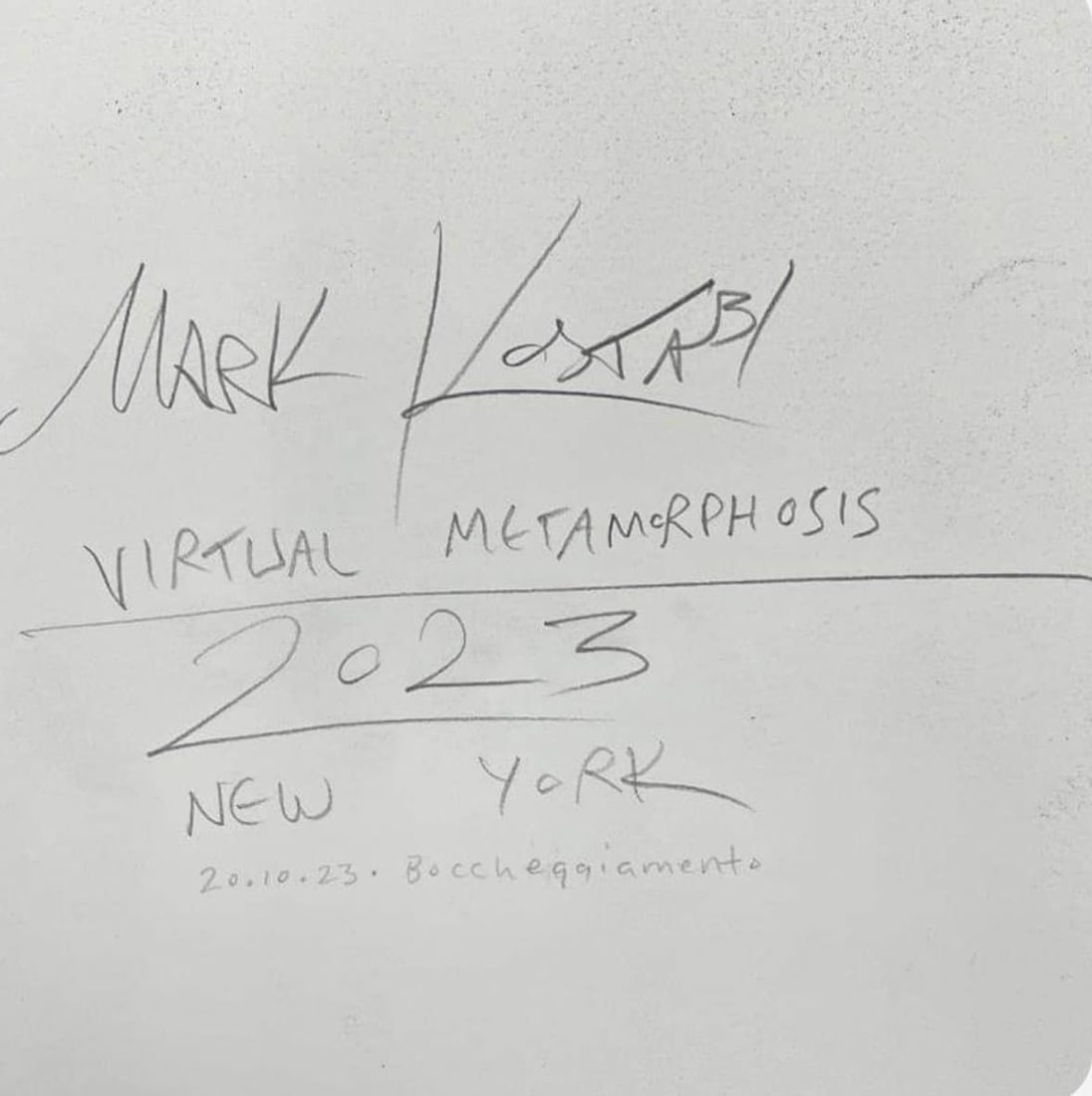 Mark Kostabi "Virtual Metamorphisis" - 2