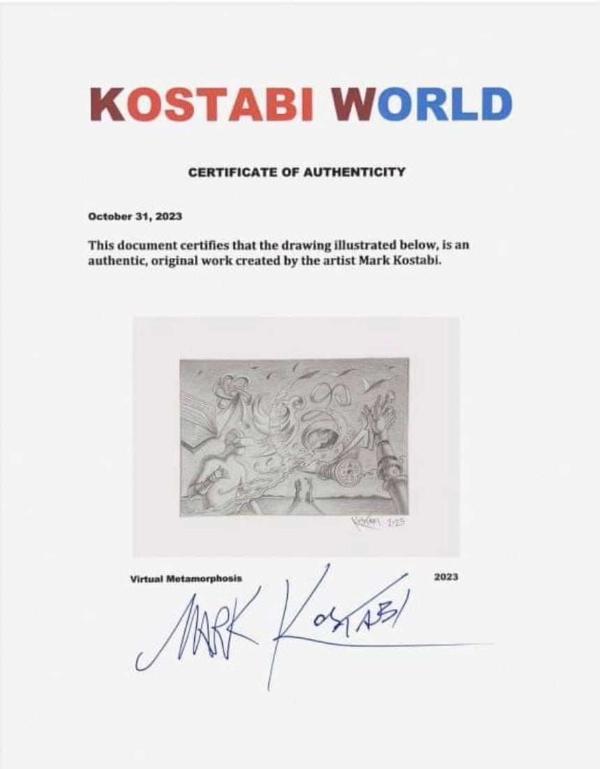 Mark Kostabi "Virtual Metamorphisis" - 3