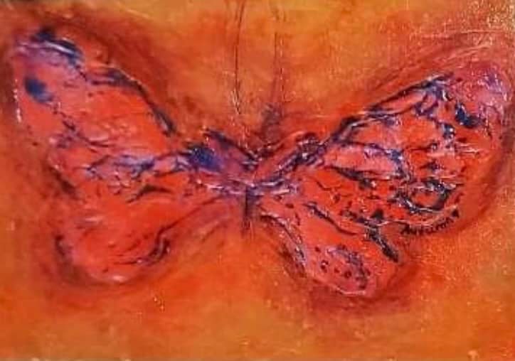 "Tiny Butterfly Wings (Scratchy Gold) - 2