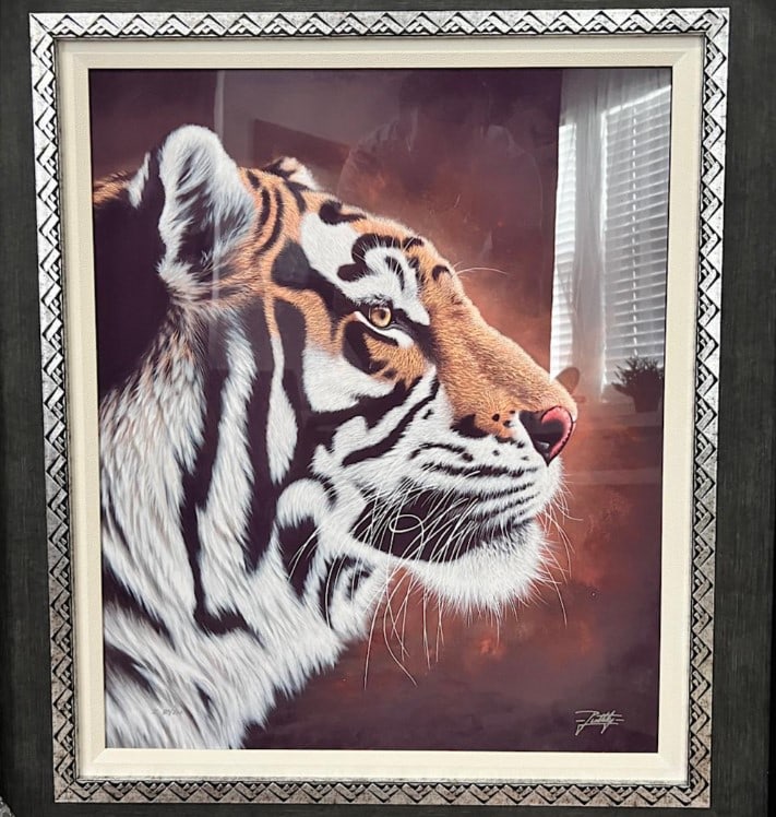Jon Rattenbury "Kindred Spirit": Jon Rattenbury "Kindred Spirit 2021 24" x 20" image size Digital multiple on aluminum through dye sublimation. Hand-signed by the artist. Gallery framed, COA, appraisal
