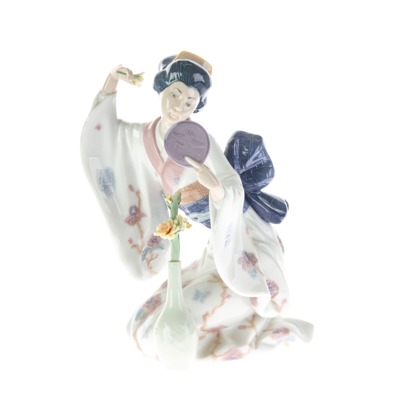 Lladro Fine Spanish Porcelain Geisha Figure "Mirror, Mirror" #6748 (1 of 5)