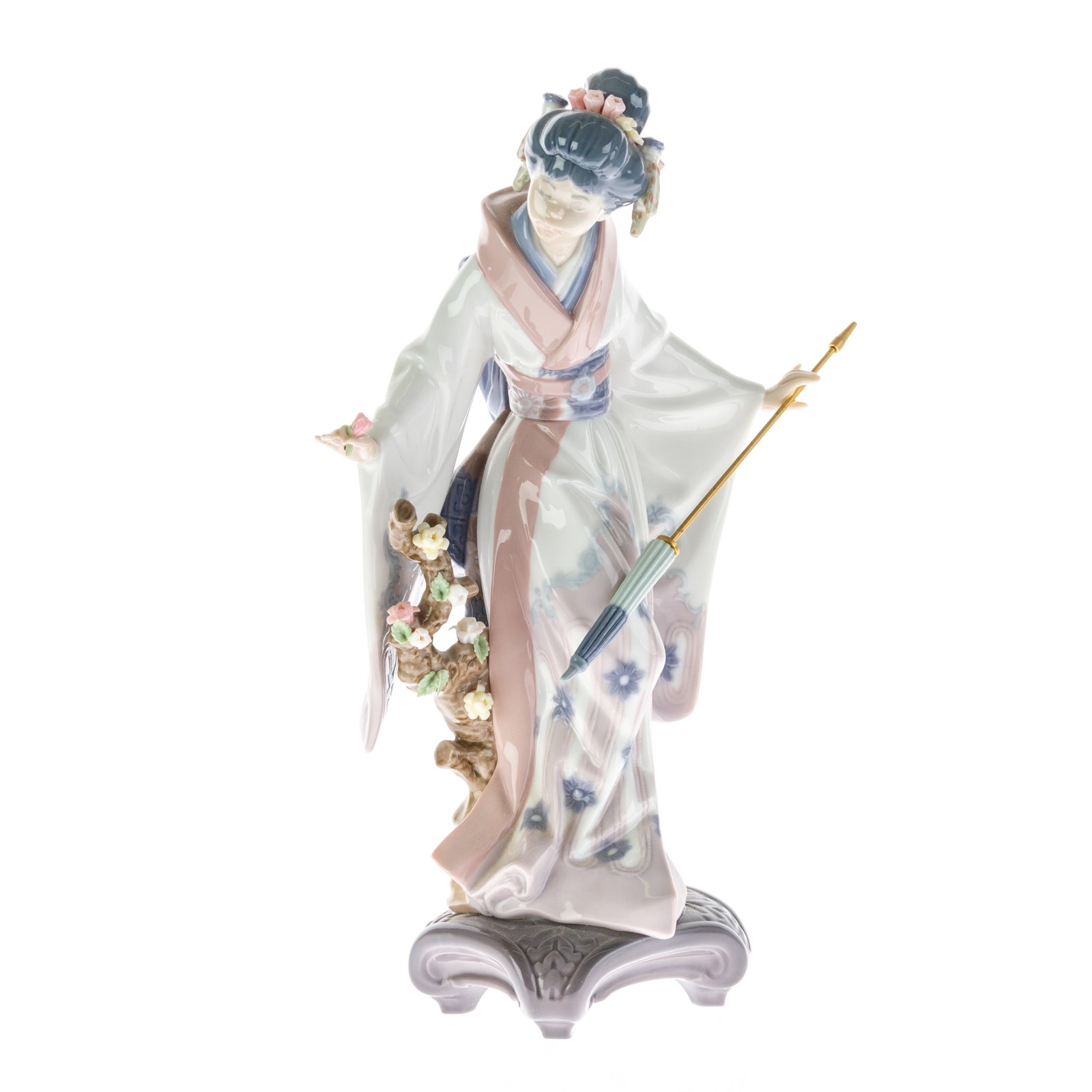 Lladro Fine Spanish Porcelain Japanese Geisha Figure "Teruko" #1451: DIMENSIONS APPROX 20x11x29CM. Potential buyers should note that condition reports are matters of opinion only, they are non-exhaustive and based solely on what can be seen to the naked eye unless othe