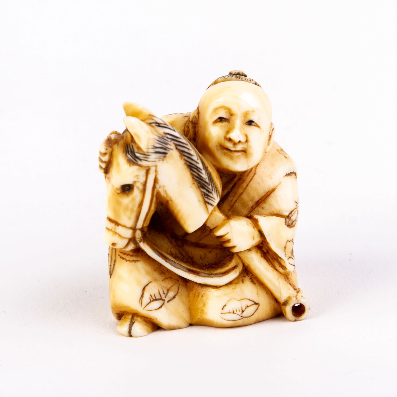 Signed Japanese Carved Edo Netsuke Inro (1 of 5)