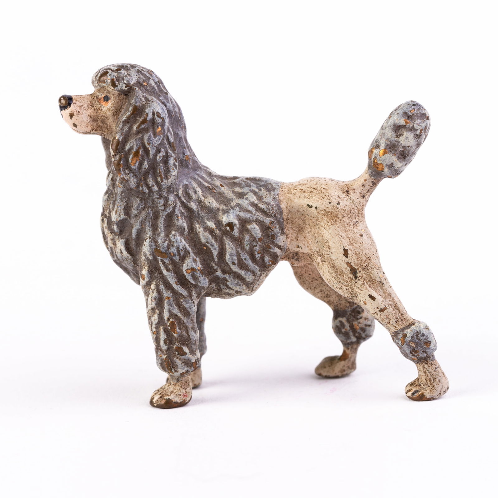 Bergman Style Austrian Cold Painted Bronze Sculpture Poodle (1 of 5)