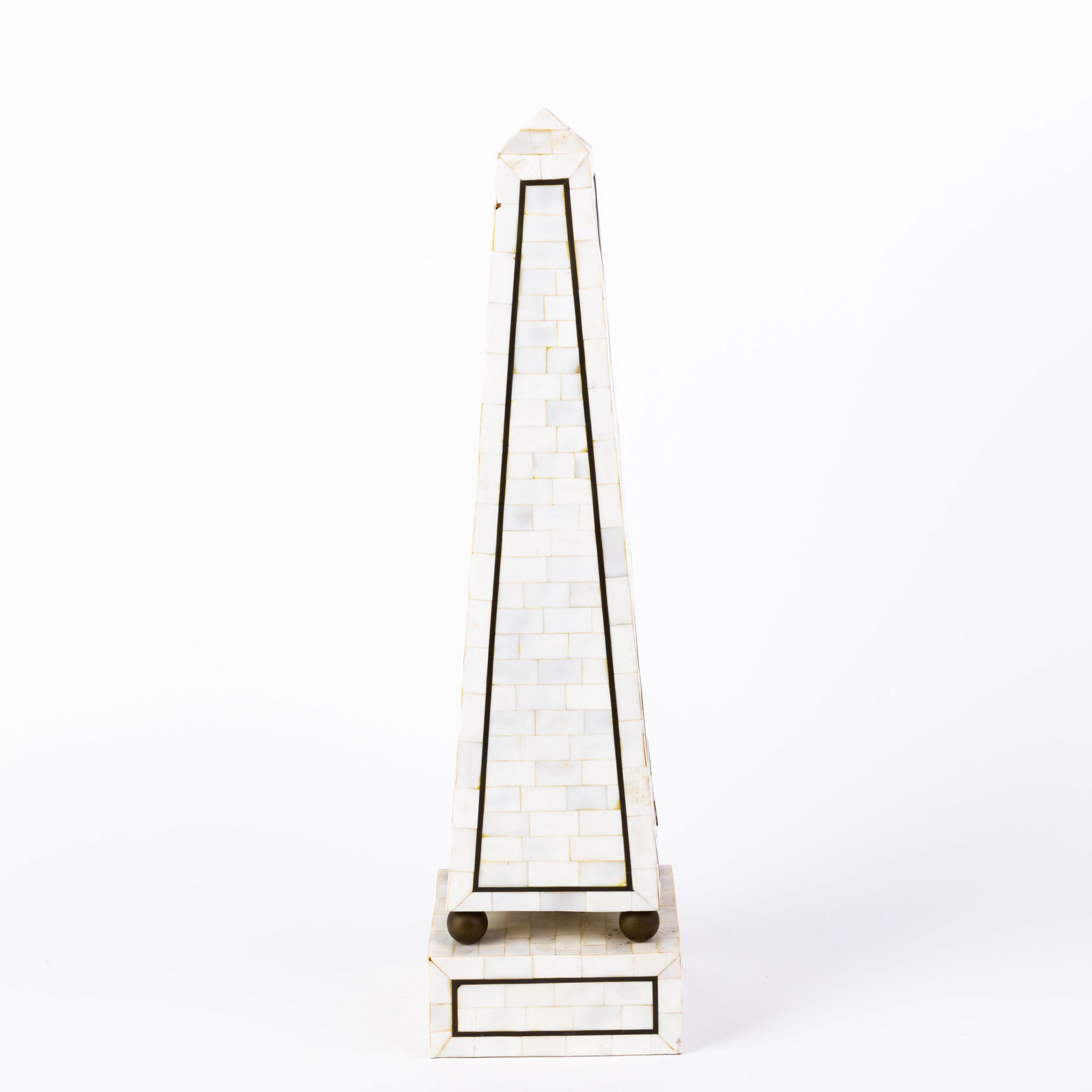 Grand Tour Inlaid Obelisk Centrepiece (1 of 4)