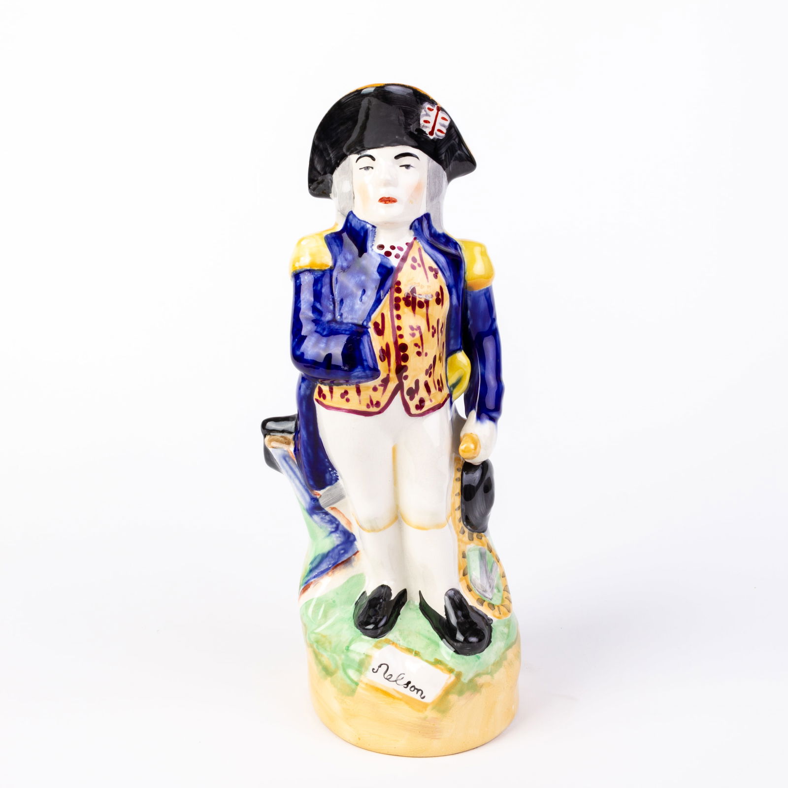 Lord Nelson Toby Staffordshire Polychrome Ceramic Jug 19th C (1 of 7)