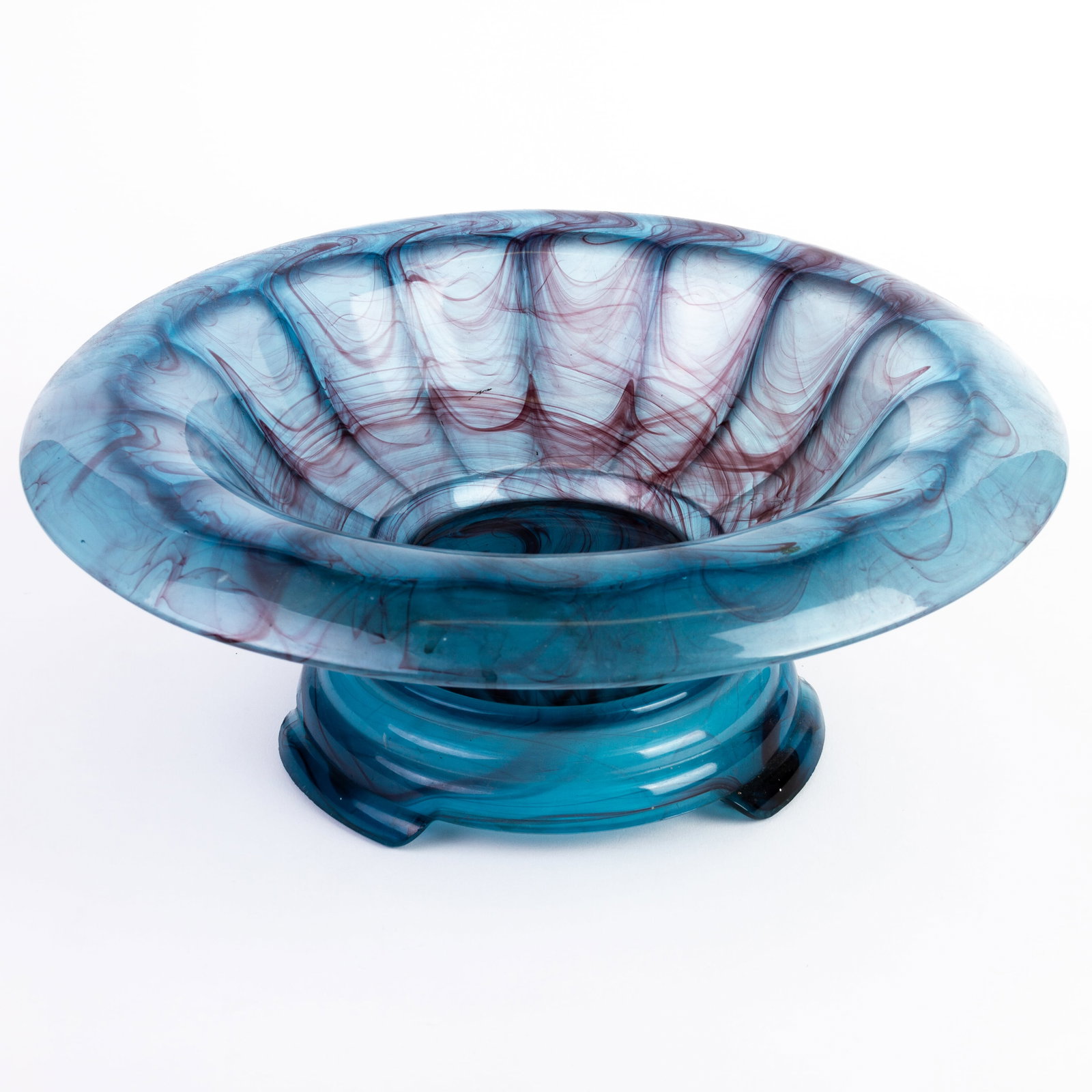George Davidson Art Deco Cloud Glass Large Bowl (1 of 6)