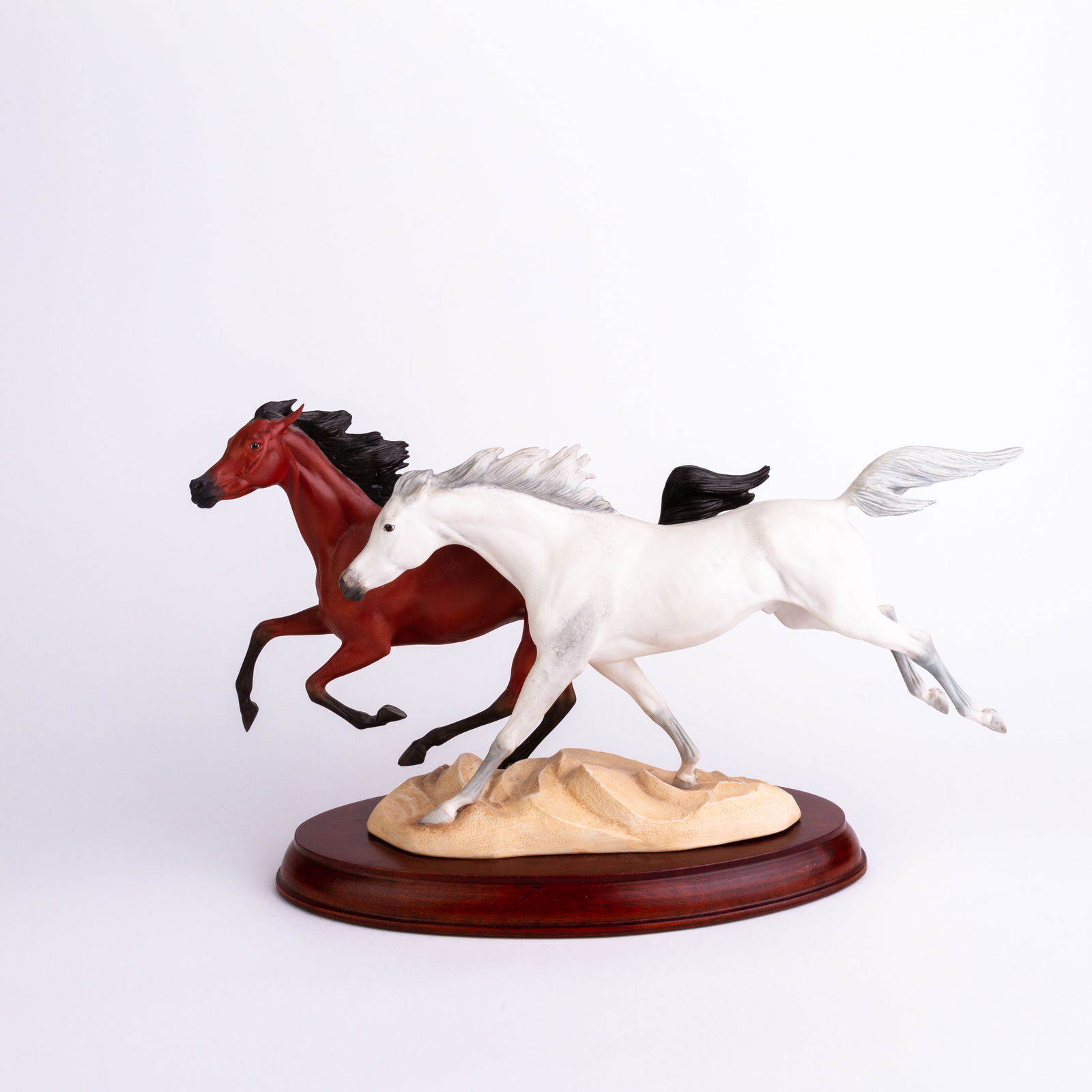 Franklin Mint Porcelain Horses Sculpture Group (1 of 7)