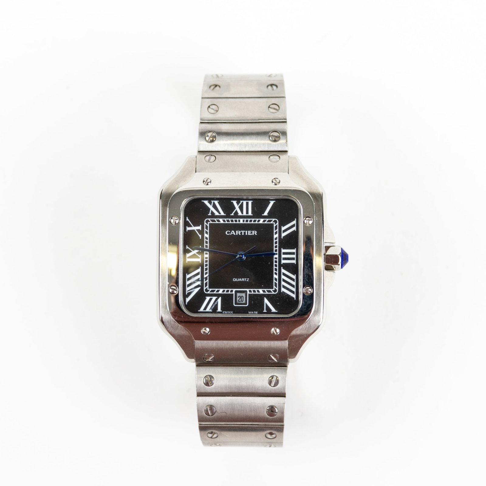 Cartier Automatic Men's Repro Watch: DIMENSIONS APPROX 4x9x1CM.