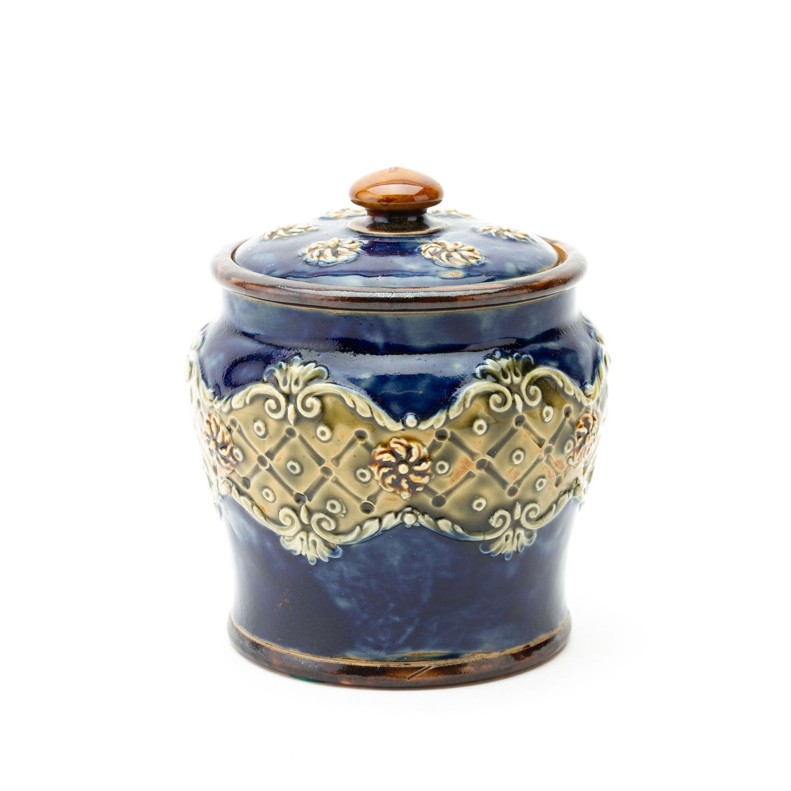 Doulton Lambeth Stoneware Tobacco Jar 19th Century (1 of 6)