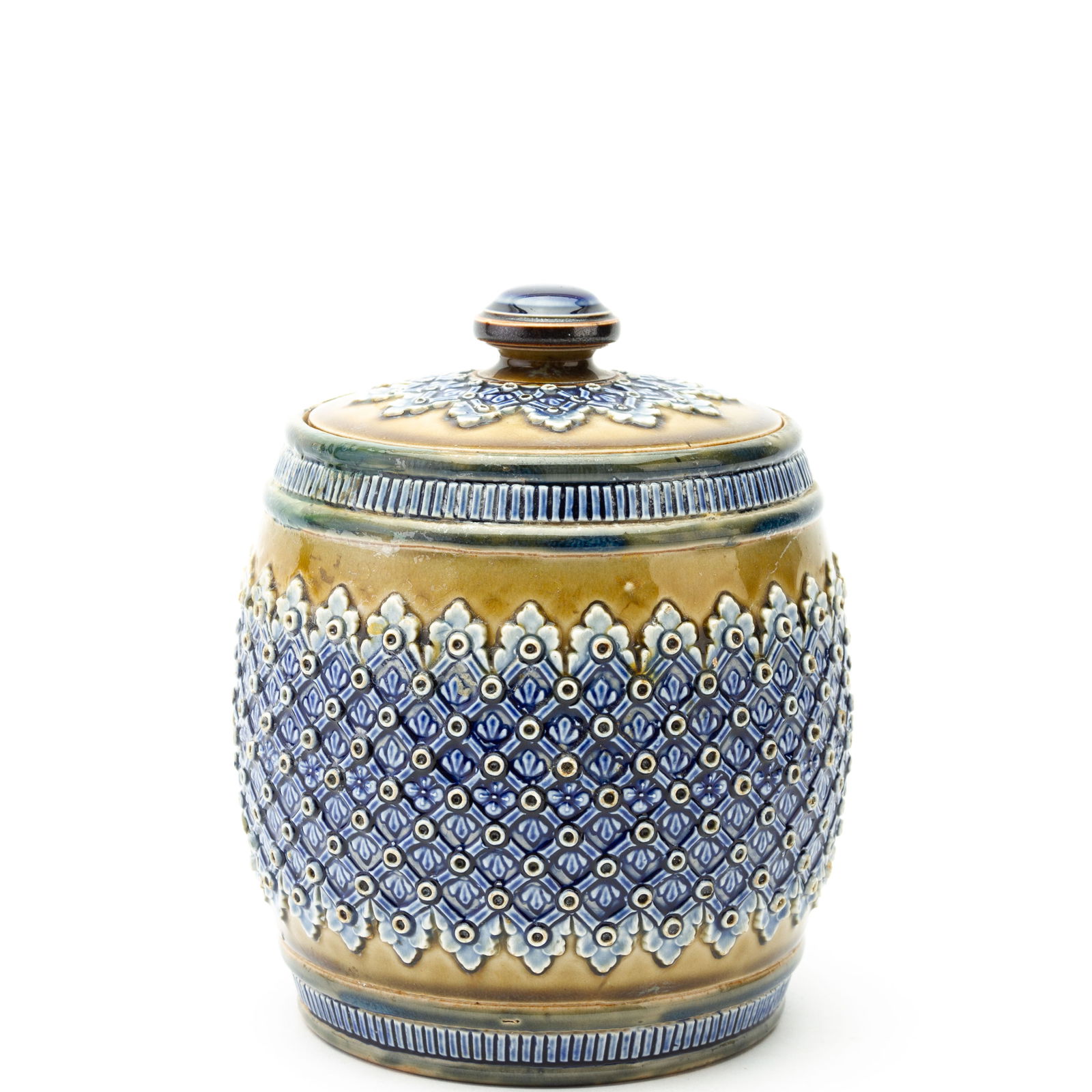Doulton Lambeth Stoneware Tobacco Jar 19th Century (1 of 6)