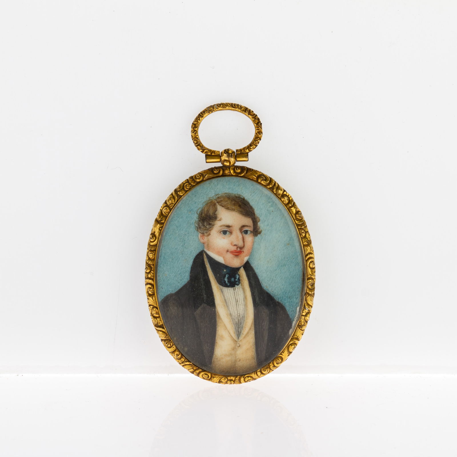 Georgian English Gentleman Mourning Portrait Miniature Early 19th Century (1 of 7)