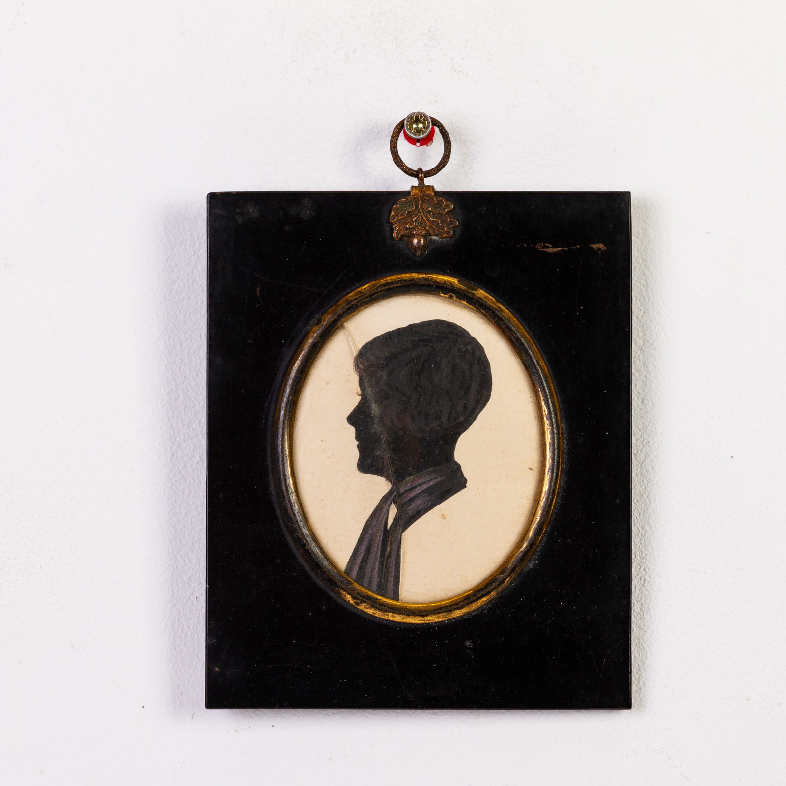 Victorian Silhouette Portrait in Ebony Frame 19th Century (1 of 5)