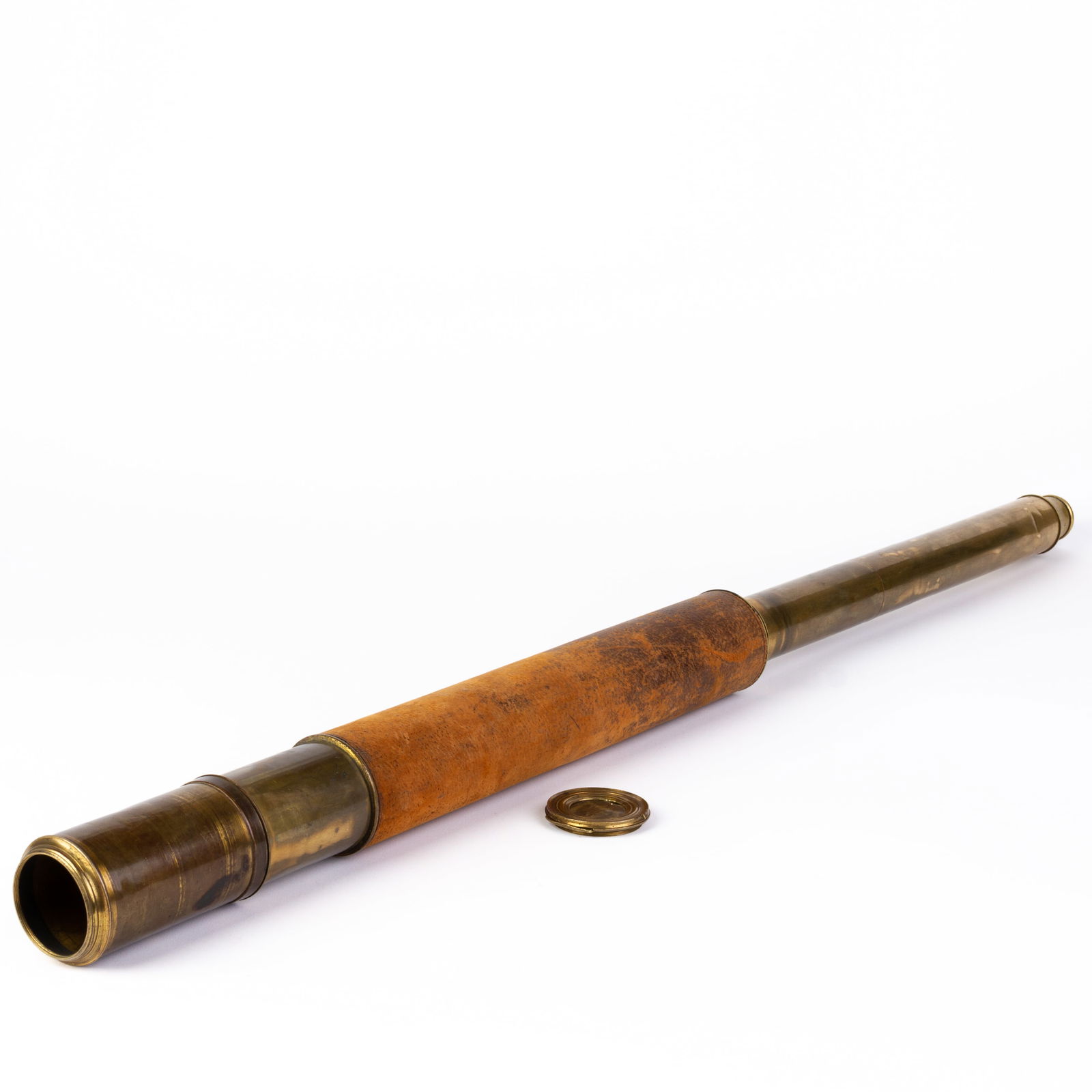 Brass & Leather Nautical Maritime Telescope 19th Century (1 of 6)