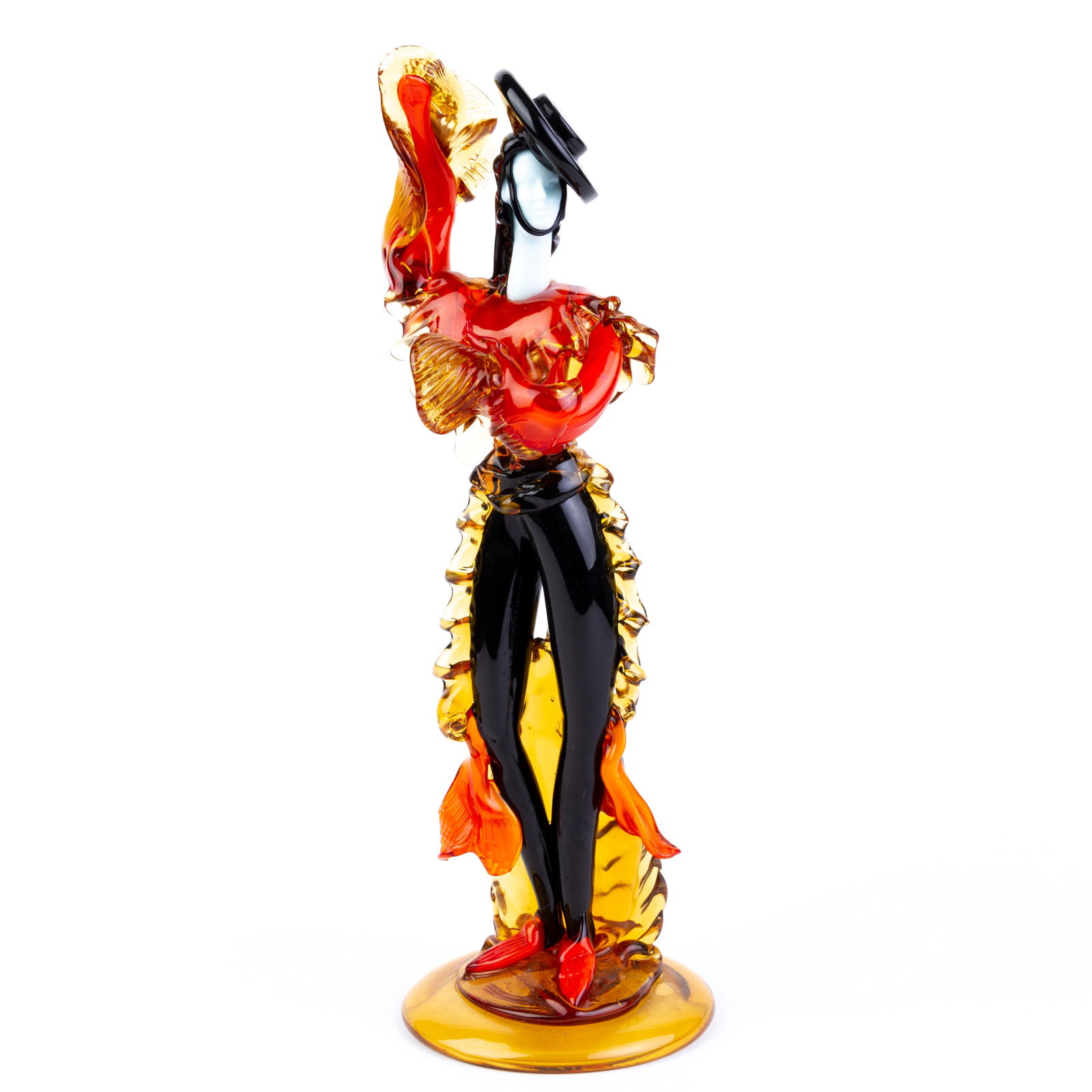 Franco Toffolo Murano Glass Flamenco Dancer Sculpture (1 of 5)