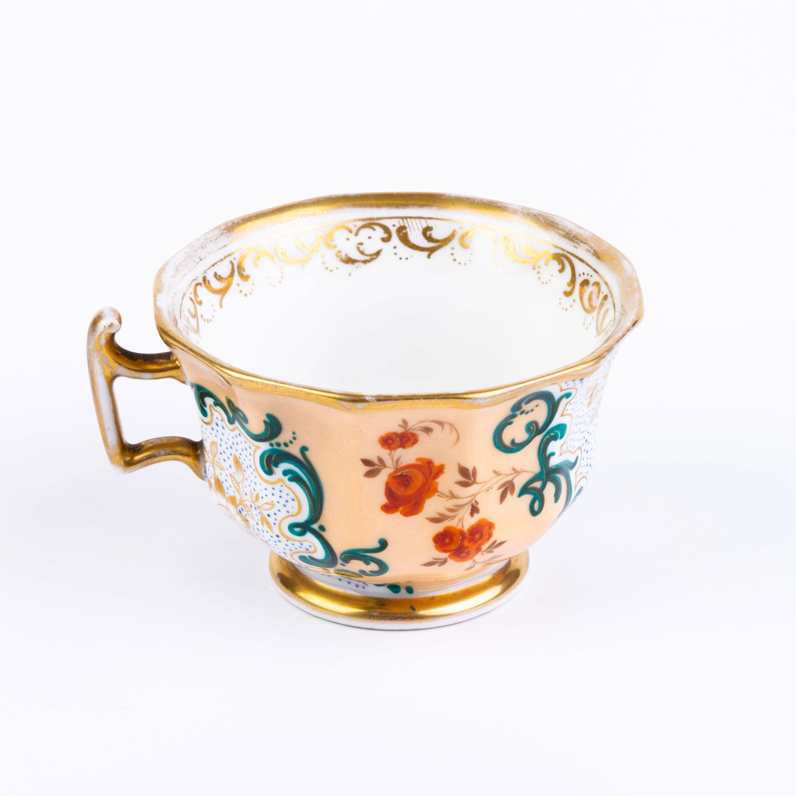 Early 19th Century Davenport Porcelain Teacup & Saucer (1 of 6)