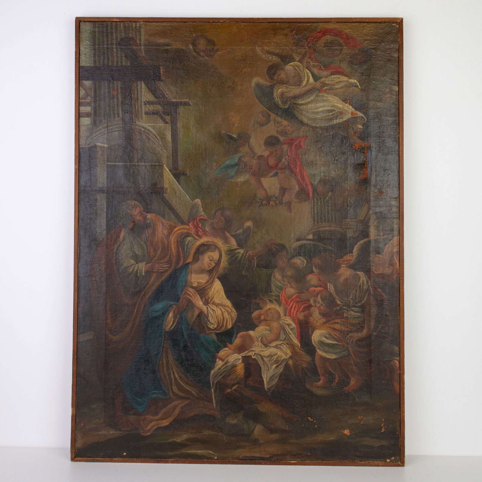 18th Century Old Master Painting Nativity (1 of 6)