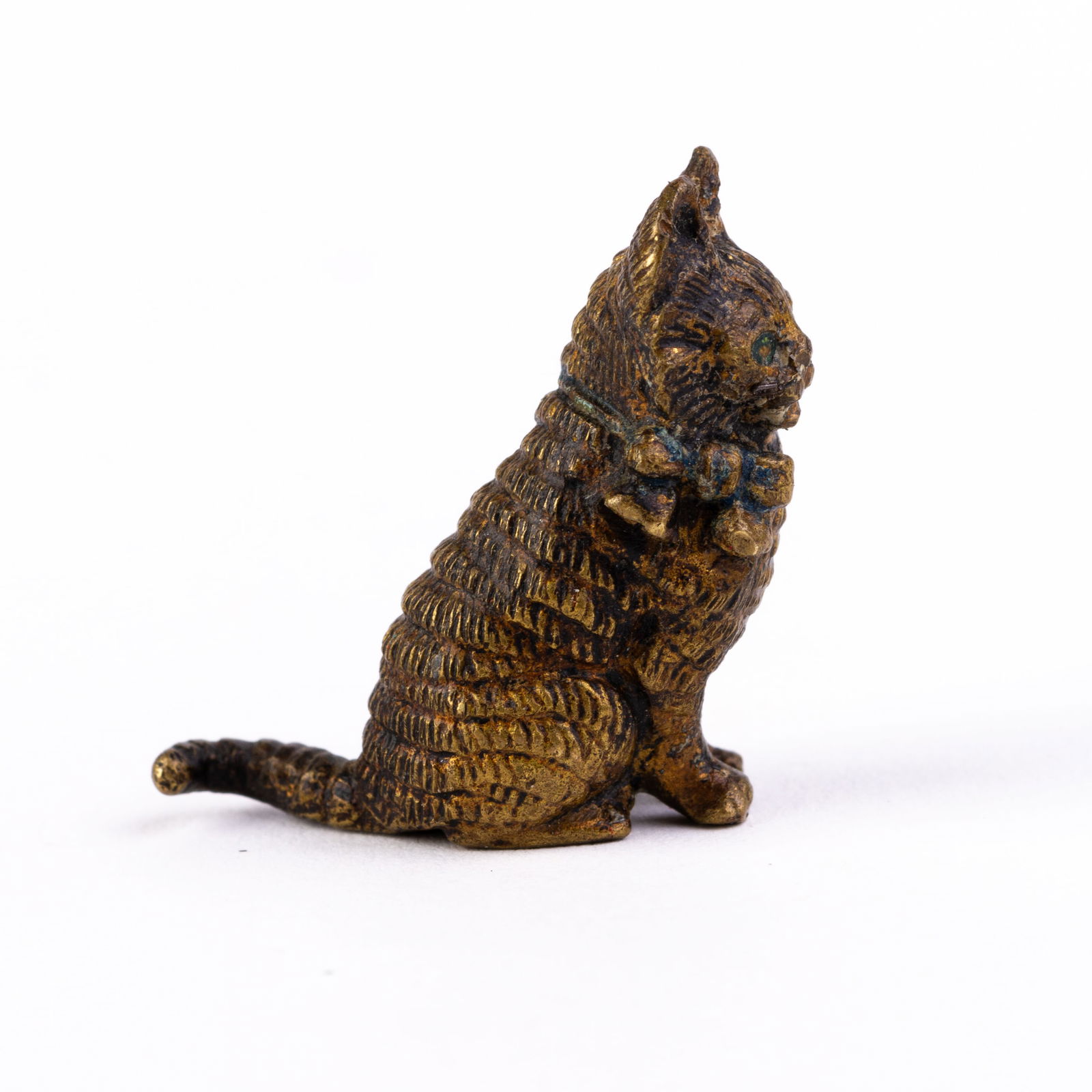 Bergman Style Austrian Cold Painted Bronze Sculpture Cat (1 of 5)
