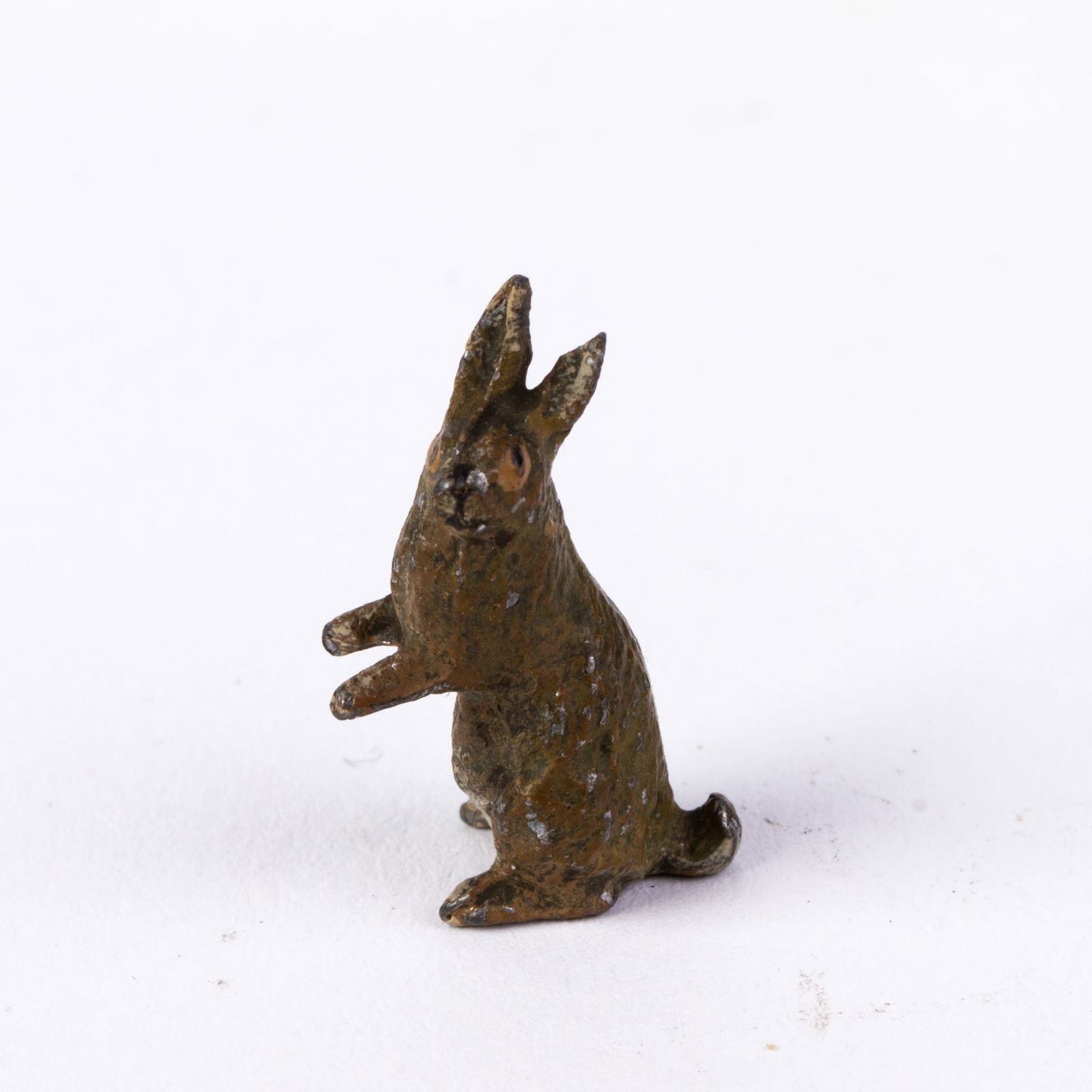 Bergman Style Austrian Cold Painted Bronze Sculpture Rabbit (1 of 5)