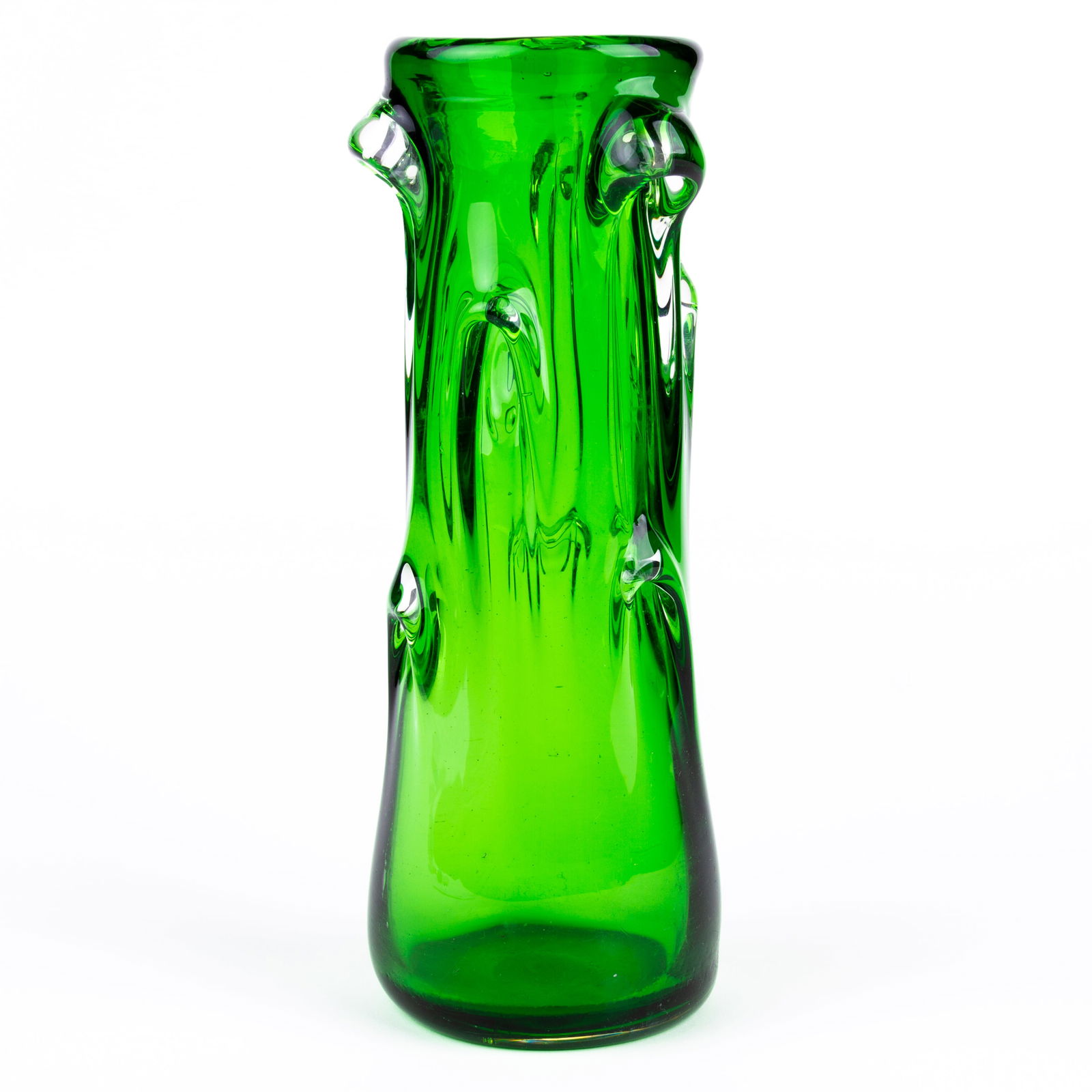 Whitefriars Green Glass Designer Vase (1 of 5)
